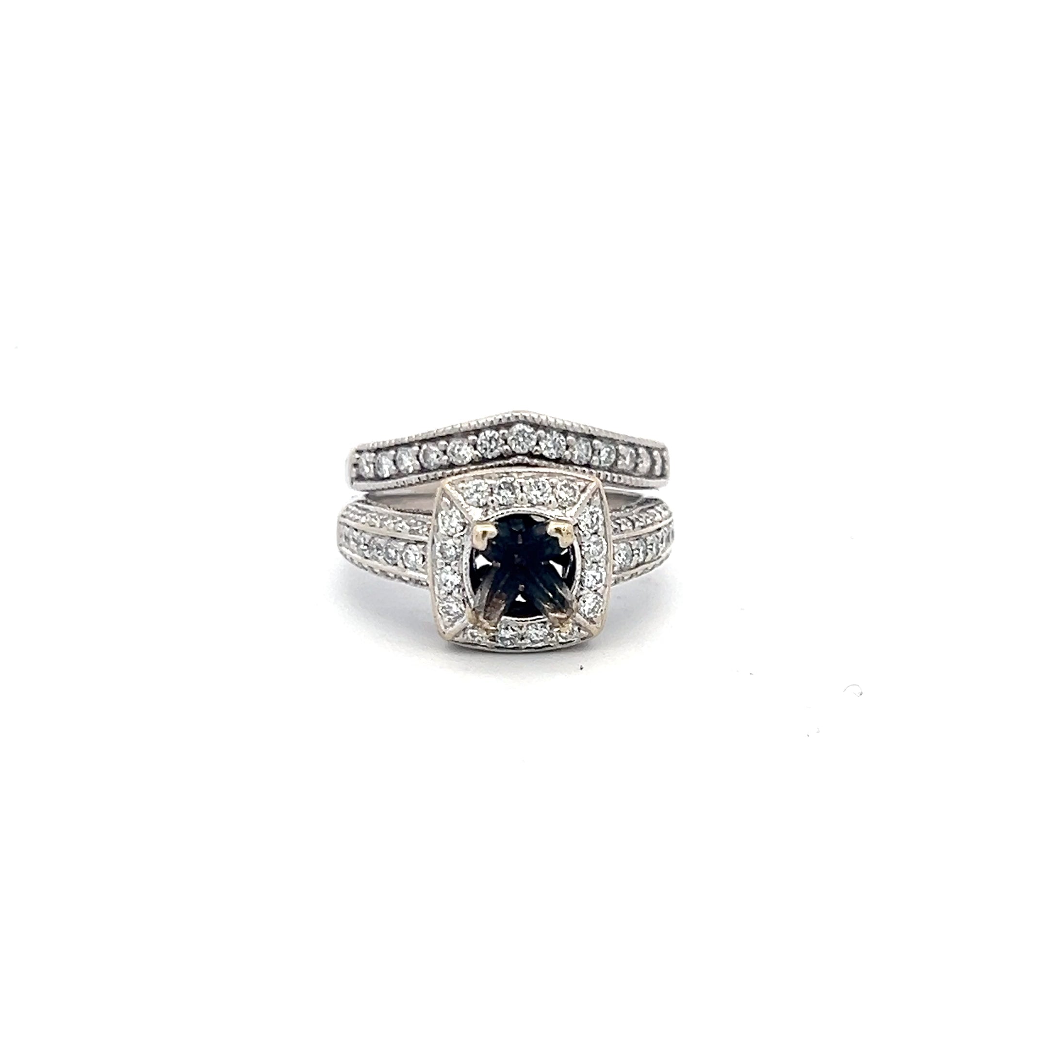 0.95 Carat Round Brilliant I VS2 Diamond Engagement Ring in 18K White Gold Semi Mount - Perfect for Proposals, Weddings & Anniversary Gifts