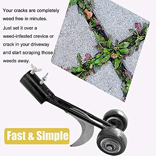 Stand Up Weed Puller Tool - Manual Weeder for Cracks & Crevices | Garden Weeding Tool for Patio, Backyard, Sidewalk & Driveway | Perfect for Easy Weed Removal While Standing