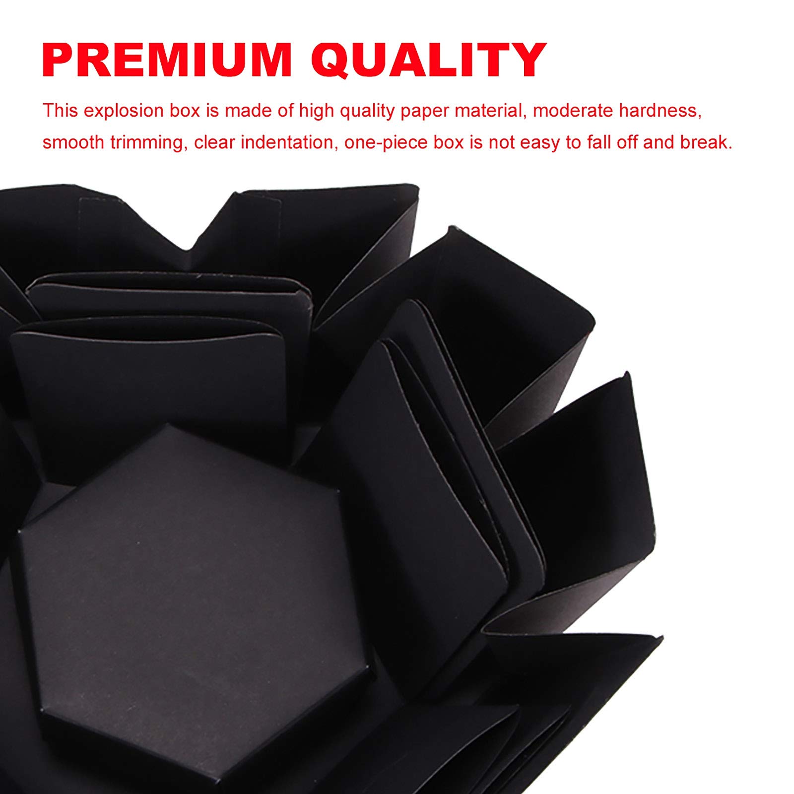 SS SUNSBELL Romantic DIY Explosion Gift Box Set - Love Shape Photo Album Memory Box for Couples | Perfect for Marriage Proposals, Anniversaries, Valentine's Day, Christmas & Birthday Gifts (Red Cover) - Create Surprise Moments & Cherished Memories