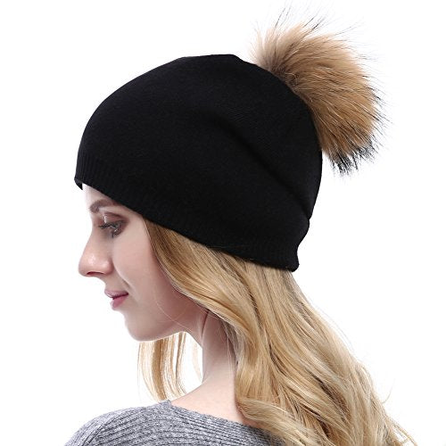 Luxury Cashmere Knit Wool Beanie for Men & Women - Soft Winter Warm Hat for Cold Weather - Perfect for Skiing, Hiking, and Outdoor Activities