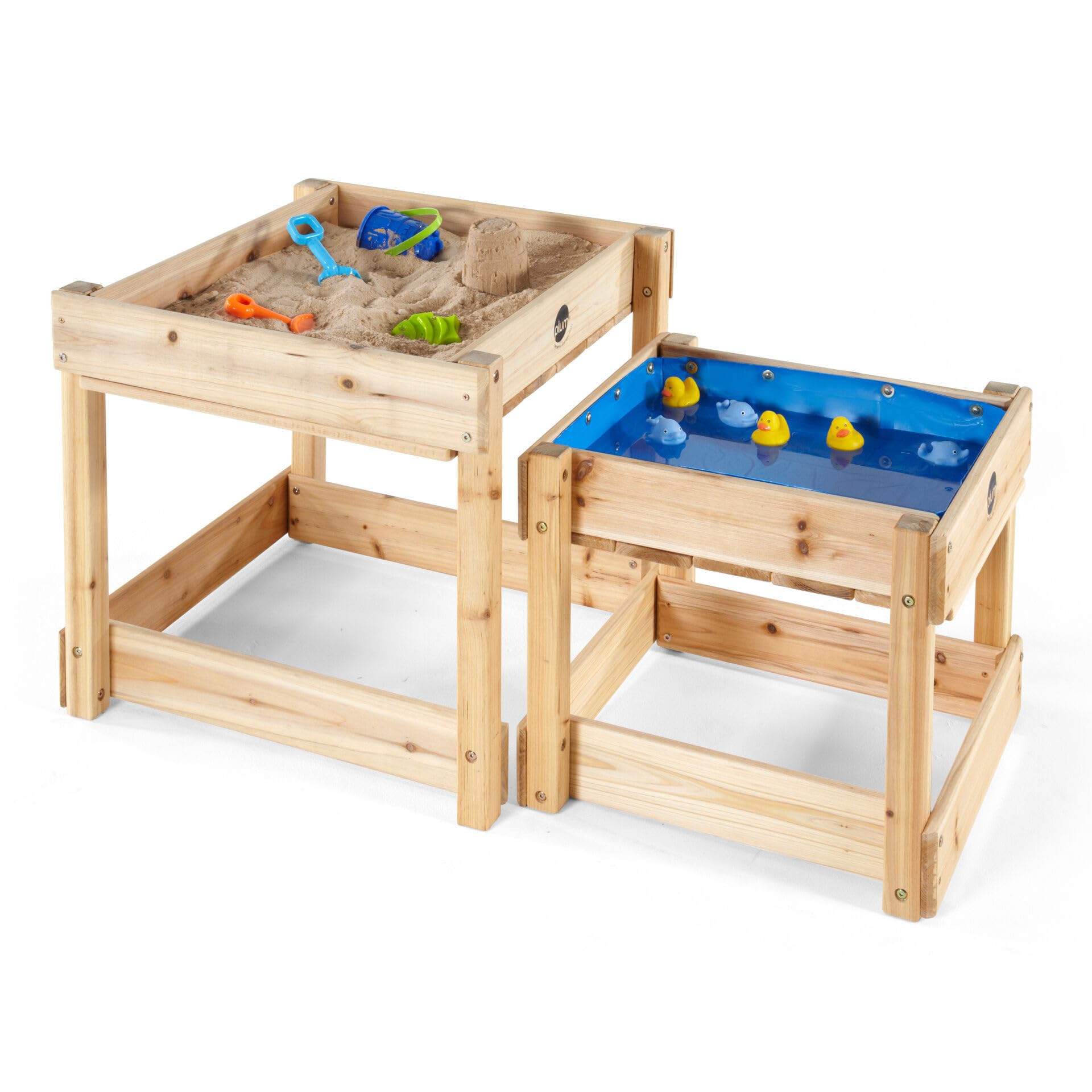 Sandy Bay Wooden Sand & Water Play Table for Kids - Outdoor Backyard Fun, Sensory Play, Beach & Garden Activity Center