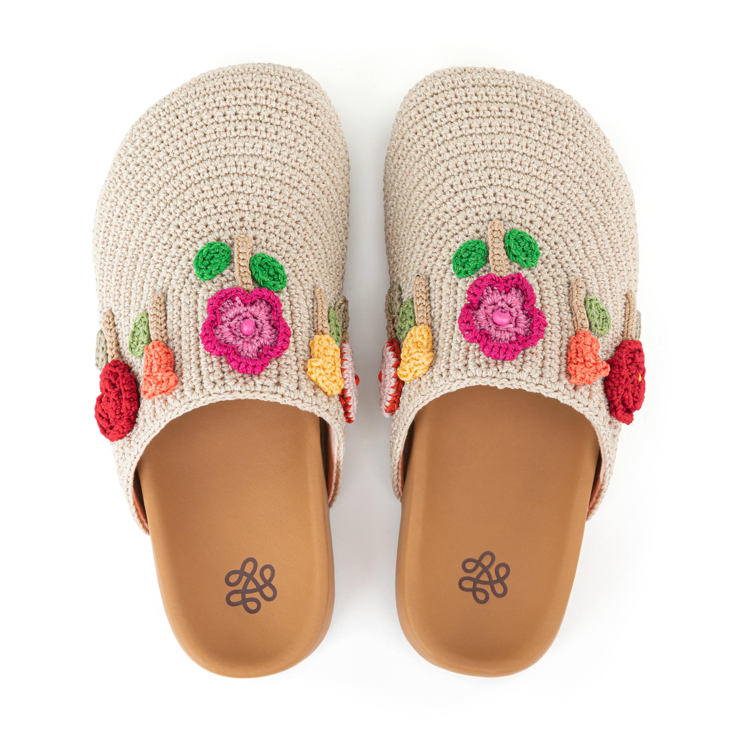 Bolinas Crochet Clogs for Women - Comfortable Handmade Summer Slide Sandals with Arch Support - Perfect for Beach, Pool, and Casual Outings