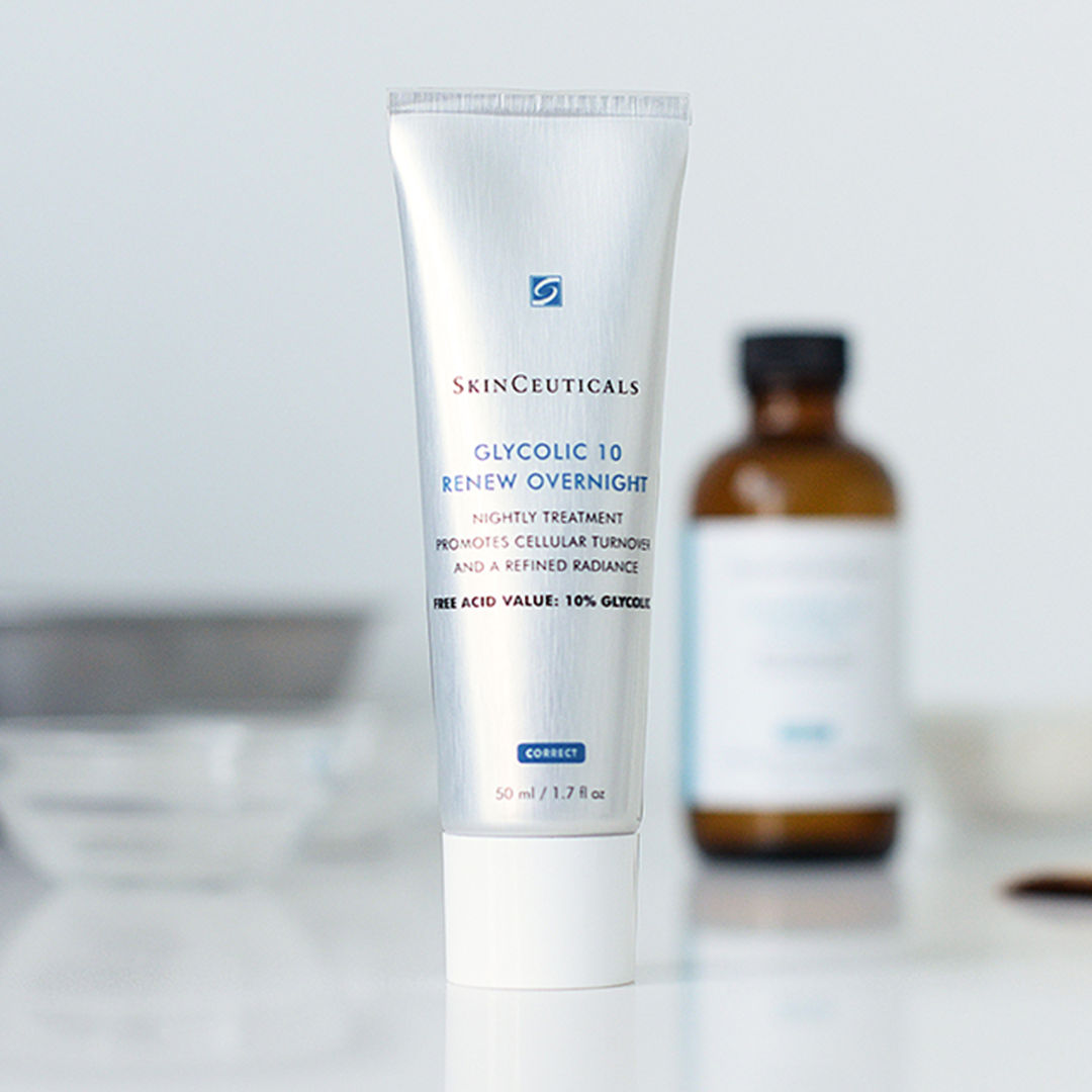 Glycolic Acid 10% Overnight Renewal Face Serum for Glowing Skin - Perfect for Nighttime Skincare Routine & Anti-Aging Treatment