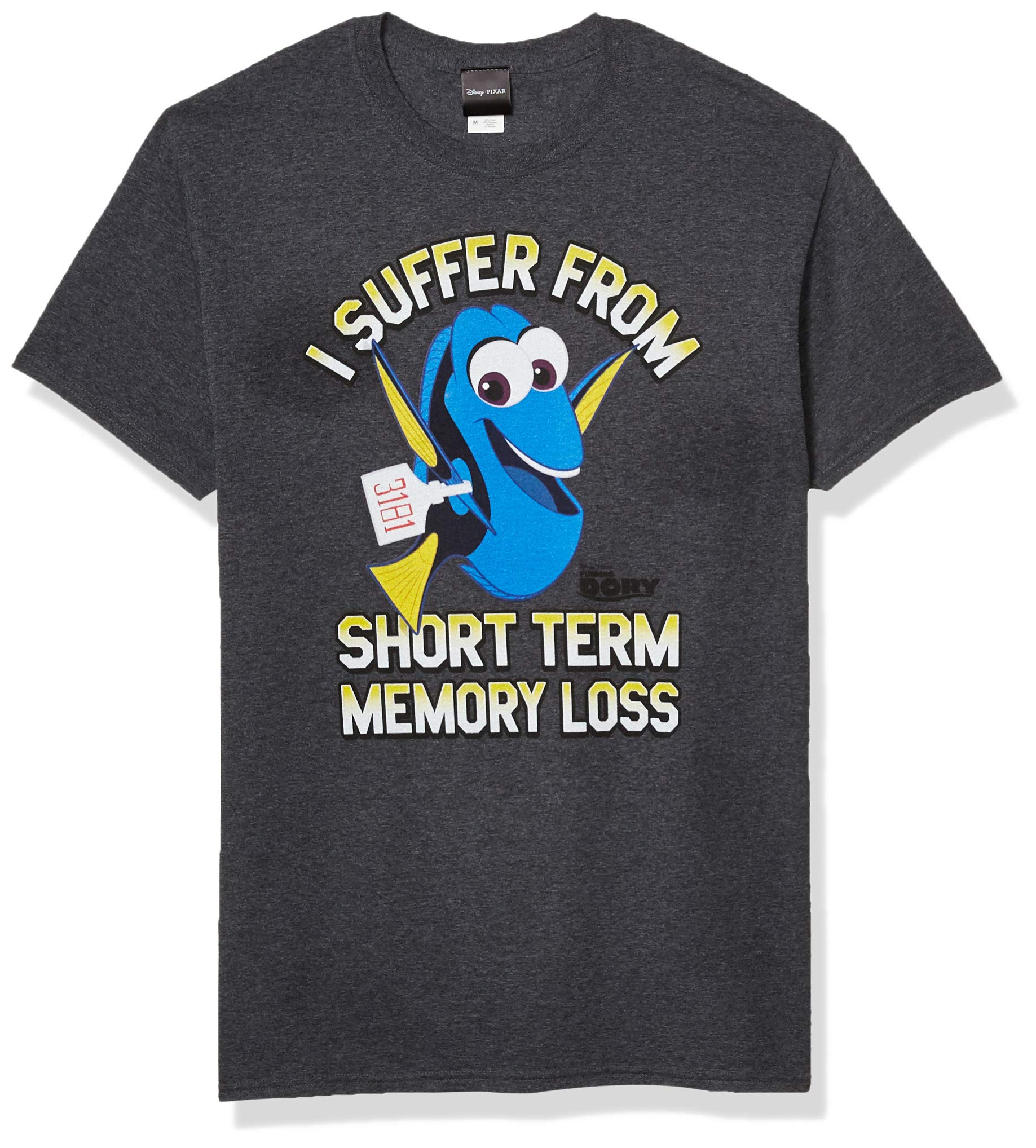 Disney Finding Dory Memory Loss Graphic T-Shirt for Men - Soft Cotton Casual Tee for Fans, Gifts, and Everyday Wear