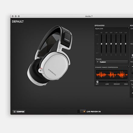SteelSeries Arctis 7 Wireless Gaming Headset with DTS Headphone:X v2.0 Surround Sound - Noise Cancelling Mic - 24H Battery - Compatible with PC, PS4, PS5 - White - Perfect for FPS Games, Streaming & Online Meetings