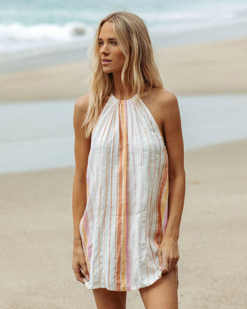 L*Space Women's Lydia Striped Cover Up Dress - Vaca Stripe Orange | Beach Cover Up, Poolside Dress, Summer Vacation Outfit