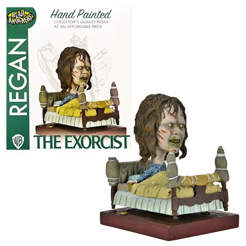 NECA The Exorcist Regan in Bed Head Knocker - Horror Movie Collectible Figure - Perfect for Halloween Decor & Horror Fan Collections