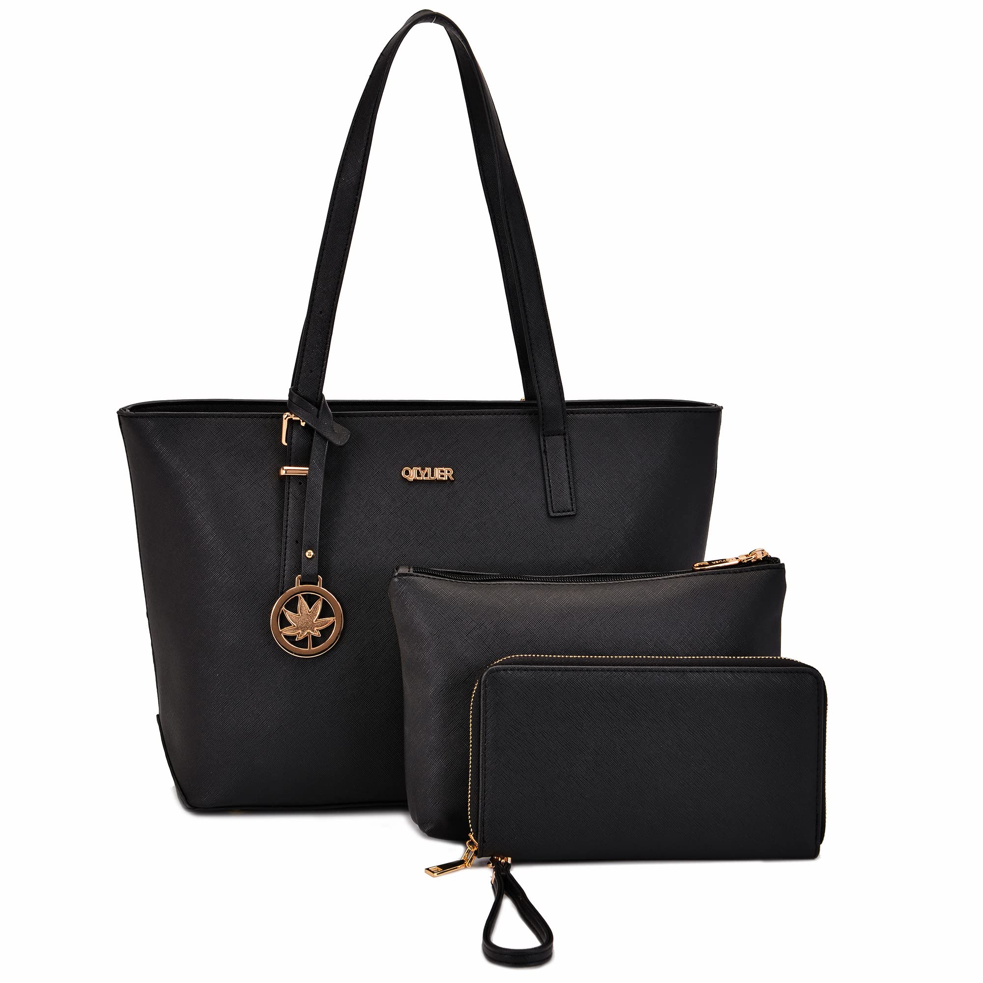 Qiyuer Women's Purse and Wallet Set - 3-Piece Handbag Collection with Shoulder Bag, Top Handle Satchel & Tote for Work, Travel & Daily Use