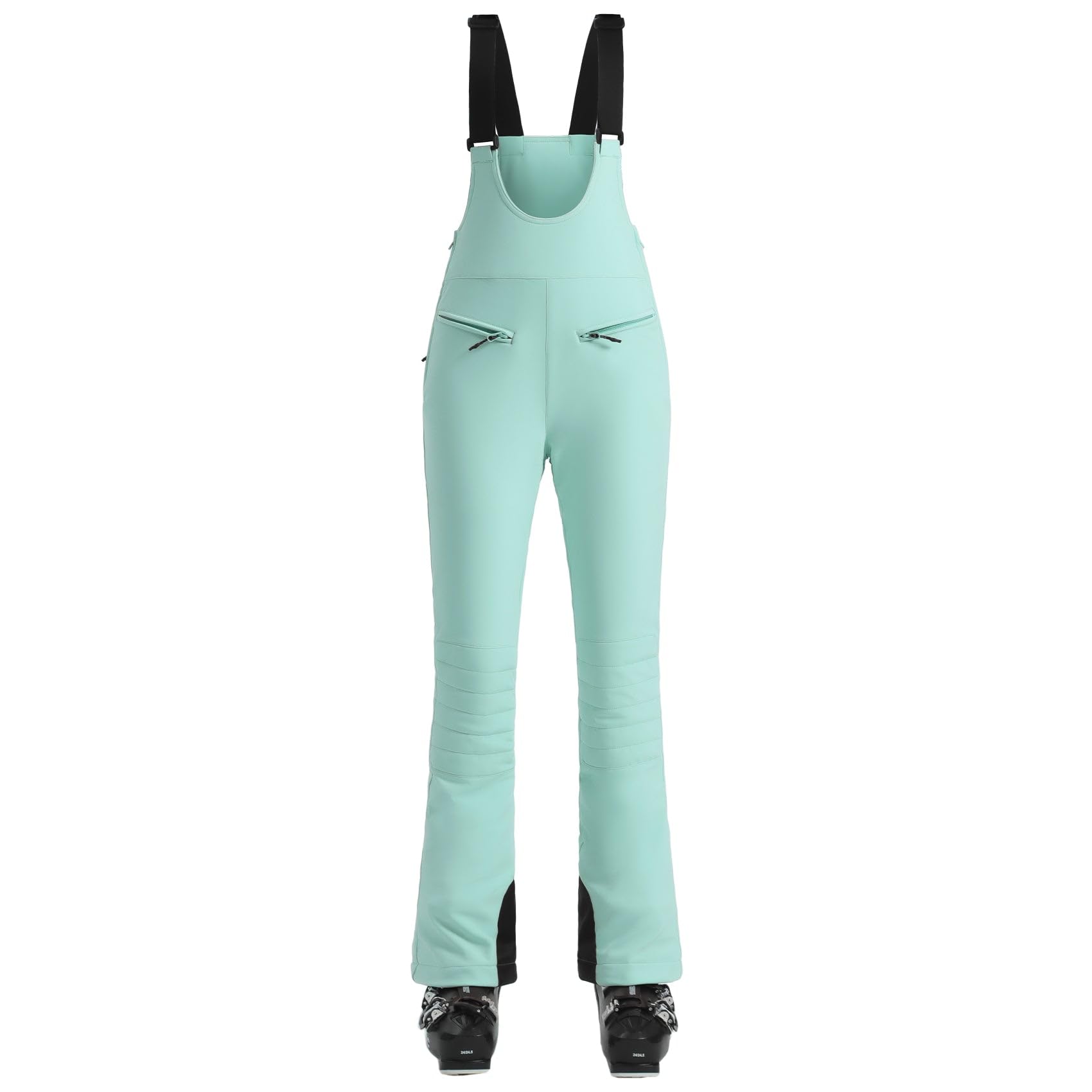 GSOU SNOW Women's Ski Bibs - Insulated Waterproof Snow Pants for Skiing & Snowboarding | Windproof Winter Overalls with Slim Fit | Perfect for Cold Weather Outdoor Activities