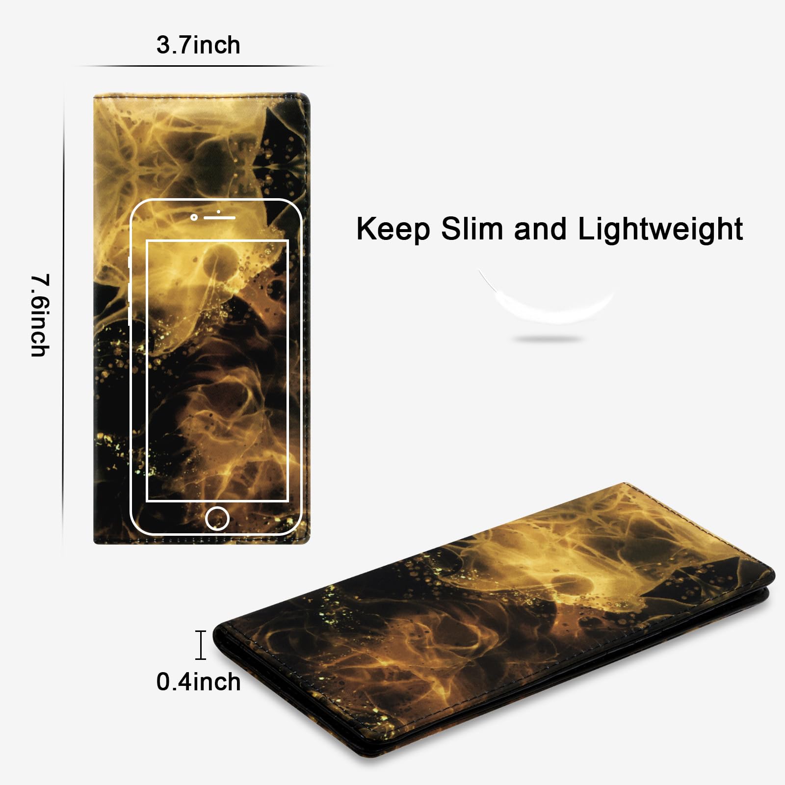 Slim RFID Blocking Bifold Wallet for Women - Credit Card Holder & Purse for Daily Use