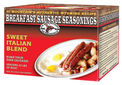 Delicious Sweet Italian Breakfast Sausage - Authentic Italian Recipe, All-Natural Ingredients - Perfect for Morning Meals, Brunch, and Breakfast Sandwiches