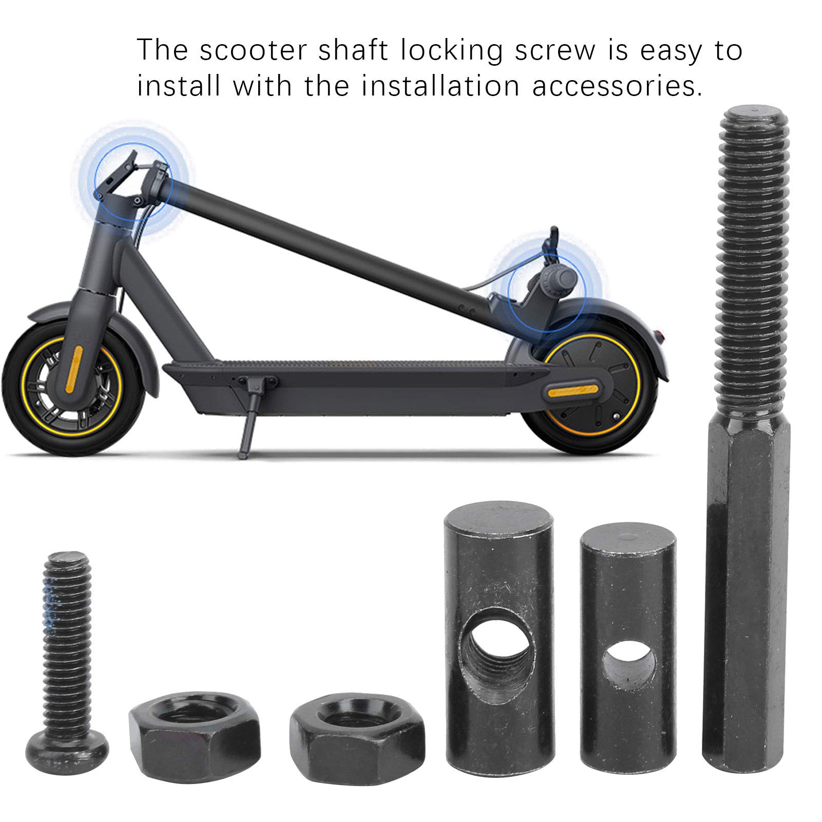 **VGEBY Carbon Steel Locking Screw Kit for Electric Scooters - Replacement Folding Pull Rod Screws & Shaft Hardware (Perfect for Repairing and Maintaining Xiaomi, Segway, and Razor Scooters)**