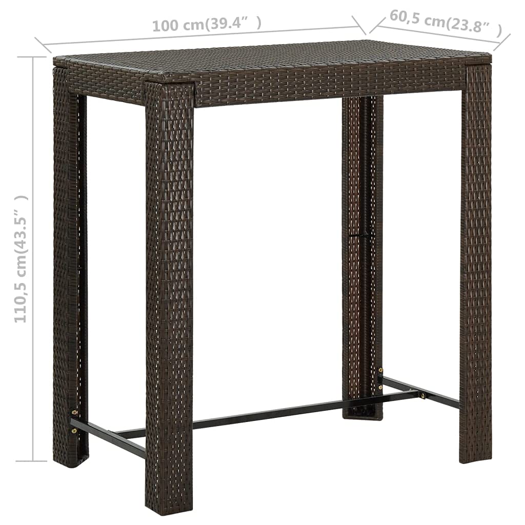 Outdoor Garden Bar Table - 39.4