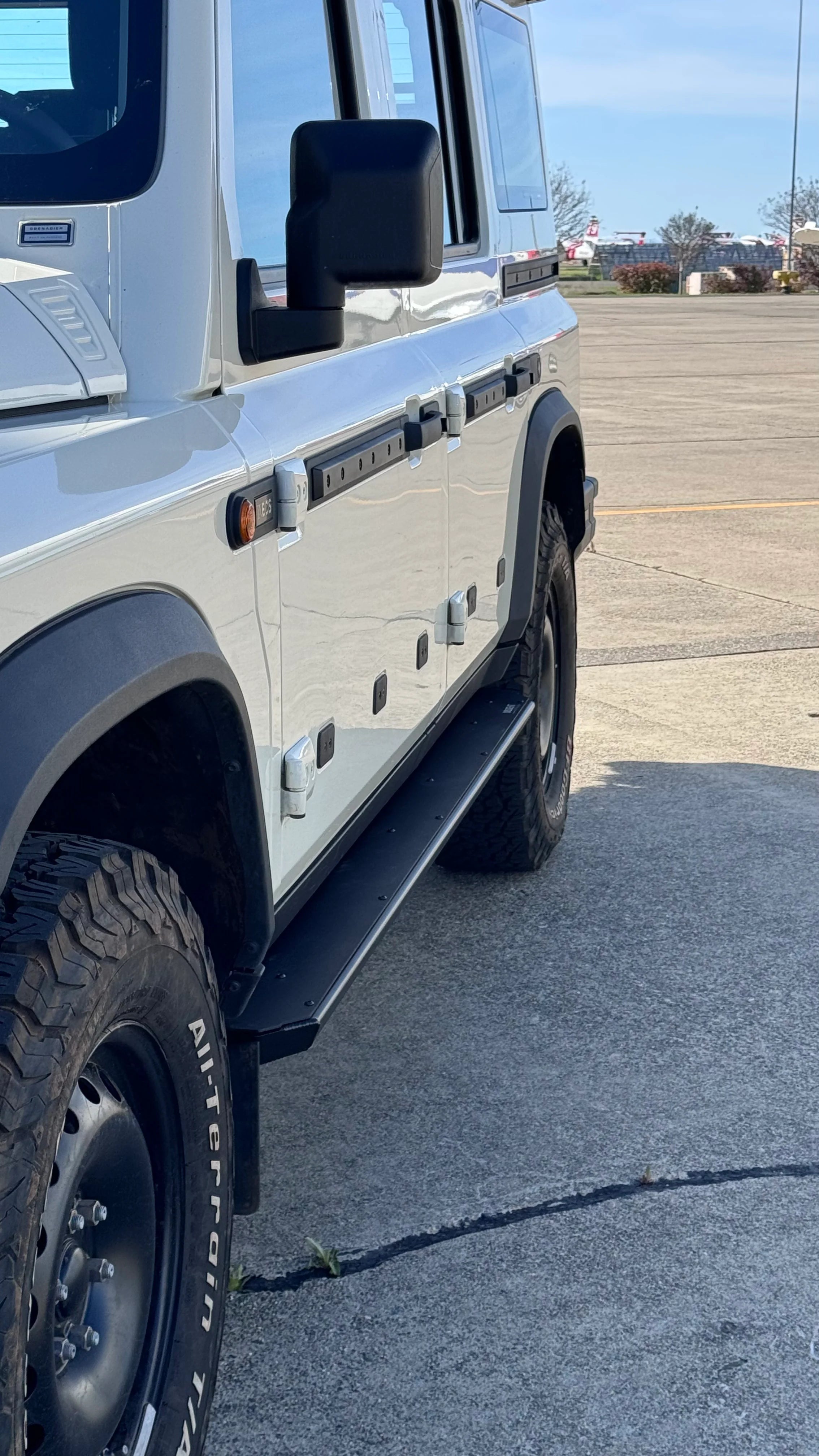 Dissent Off Road Step Sliders for 2023+ Ineos Grenadier - Heavy Duty Rock Sliders & Side Steps - Perfect for Off-Roading, Overlanding & Truck Protection