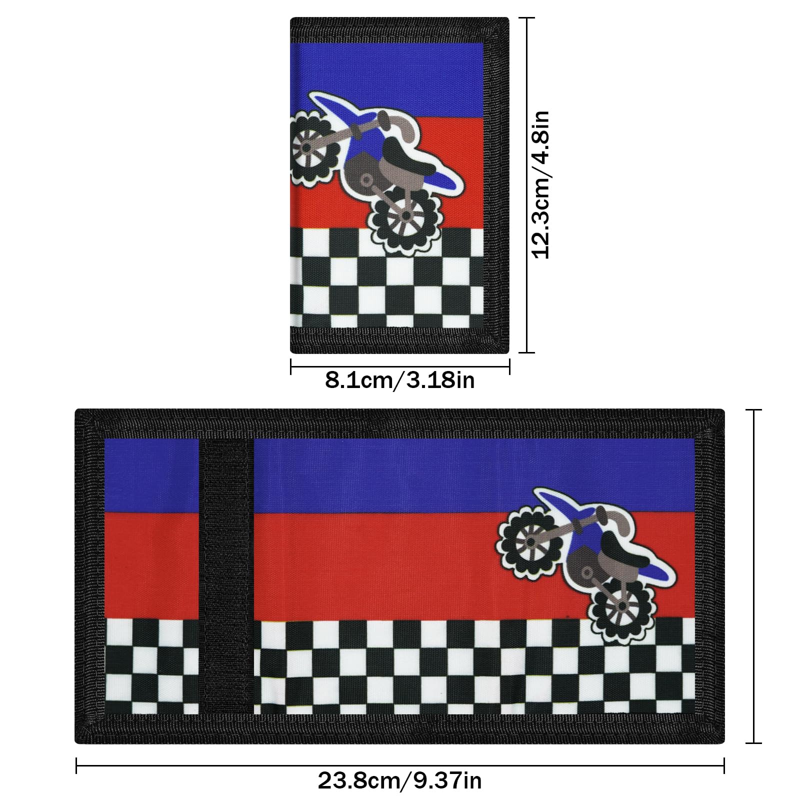 3 Pack Kids RFID Blocking Wallets - Cartoon Mini Trifold Coin Purse with Zipper & Magic Sticker | Front Pocket Wallet for Boys Girls | Perfect for School, Travel & Outdoor Sports (Cars Design)