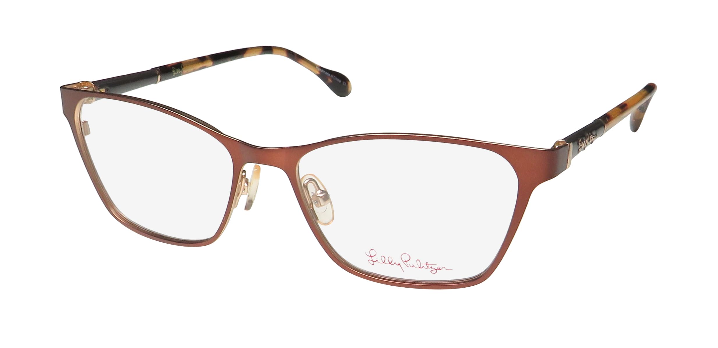Lilly Pulitzer LARGO Chocolate Eyeglasses Frame Size 51-16-135 | Women's Fashion Sunglasses for Everyday Wear & Outdoor Activities