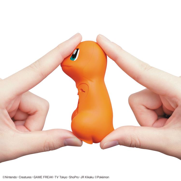 Bandai Quick Model #11 Pokemon Charmander / Salameche Model Kit - Easy Snap-Together DIY Figure for Collectors & Kids - Perfect for Home Decor, Gaming Room Display & Gift Giving