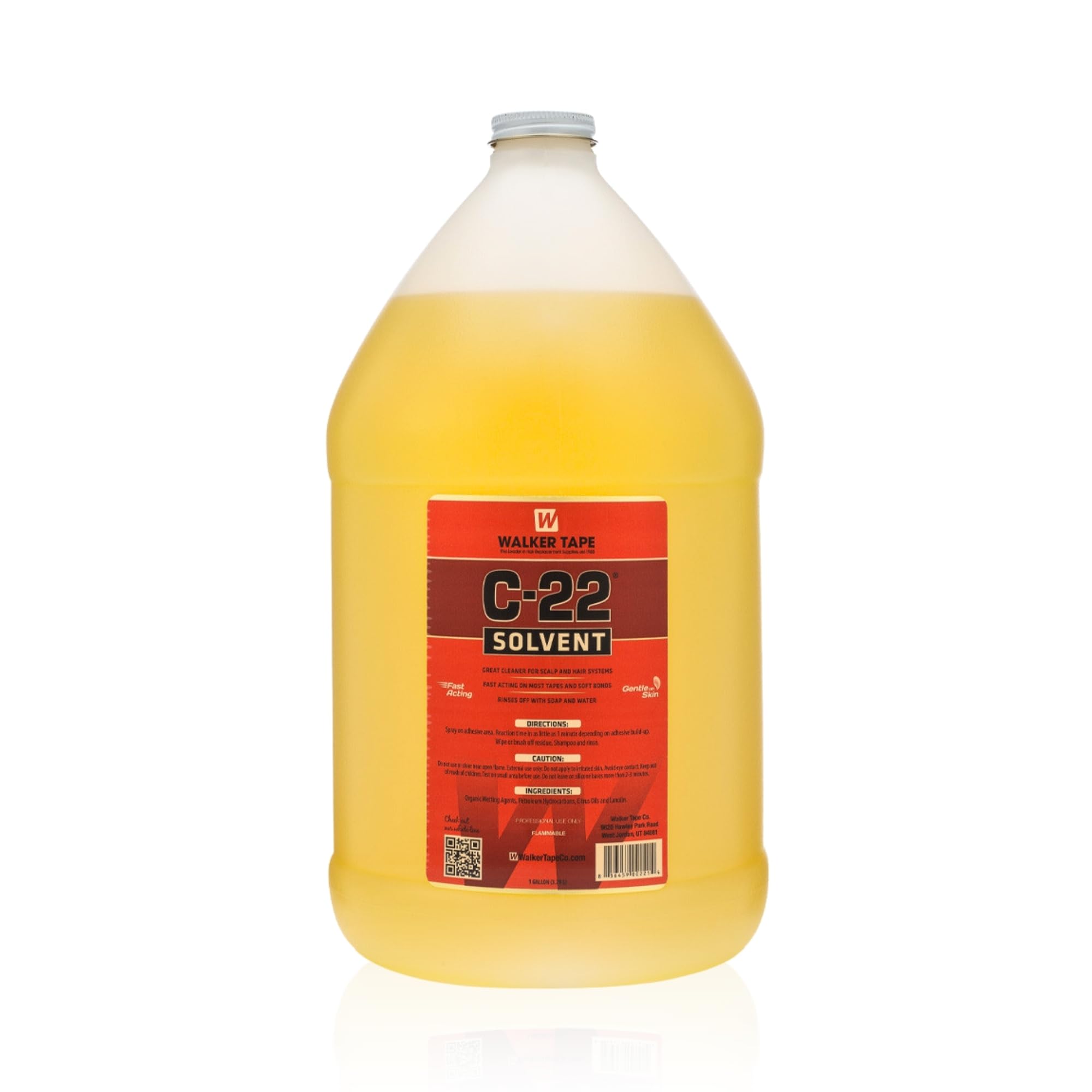 C-22 Solvent Spray for Adhesive & Tape Removal - 128 Fl Oz Hair Extension & Wig Glue Remover - Citrus Scent, BPA Free - Perfect for Salon, Home & Professional Hair Styling