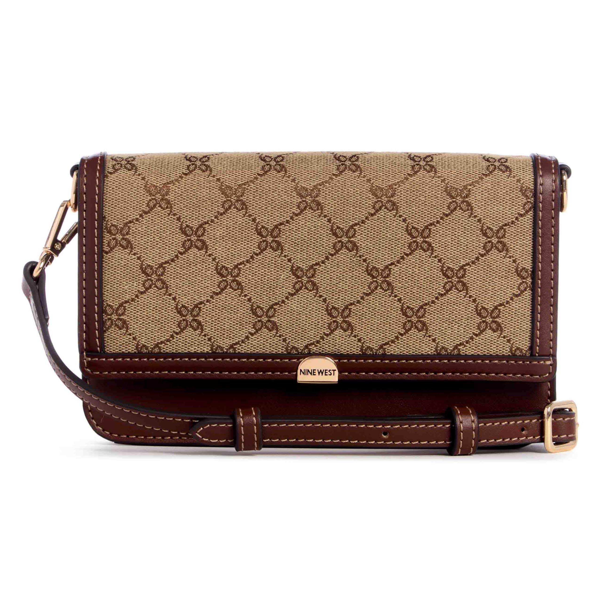 Nine West Park Slope Phone Wallet Crossbody Bag for Women - Stylish & Compact RFID Blocking Purse for iPhone, Cards, Essentials - Perfect for Travel, Shopping, and Everyday Use