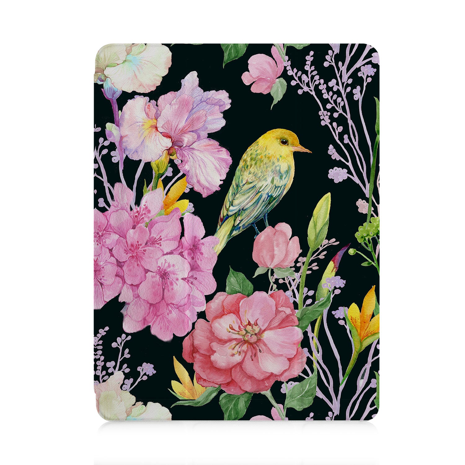 Premium iPad Trifold Case with Auto Sleep/Wake - Slim Protective Cover for iPad Air/Pro (Bird Pattern Design) | Perfect for Work, Travel & Home Use