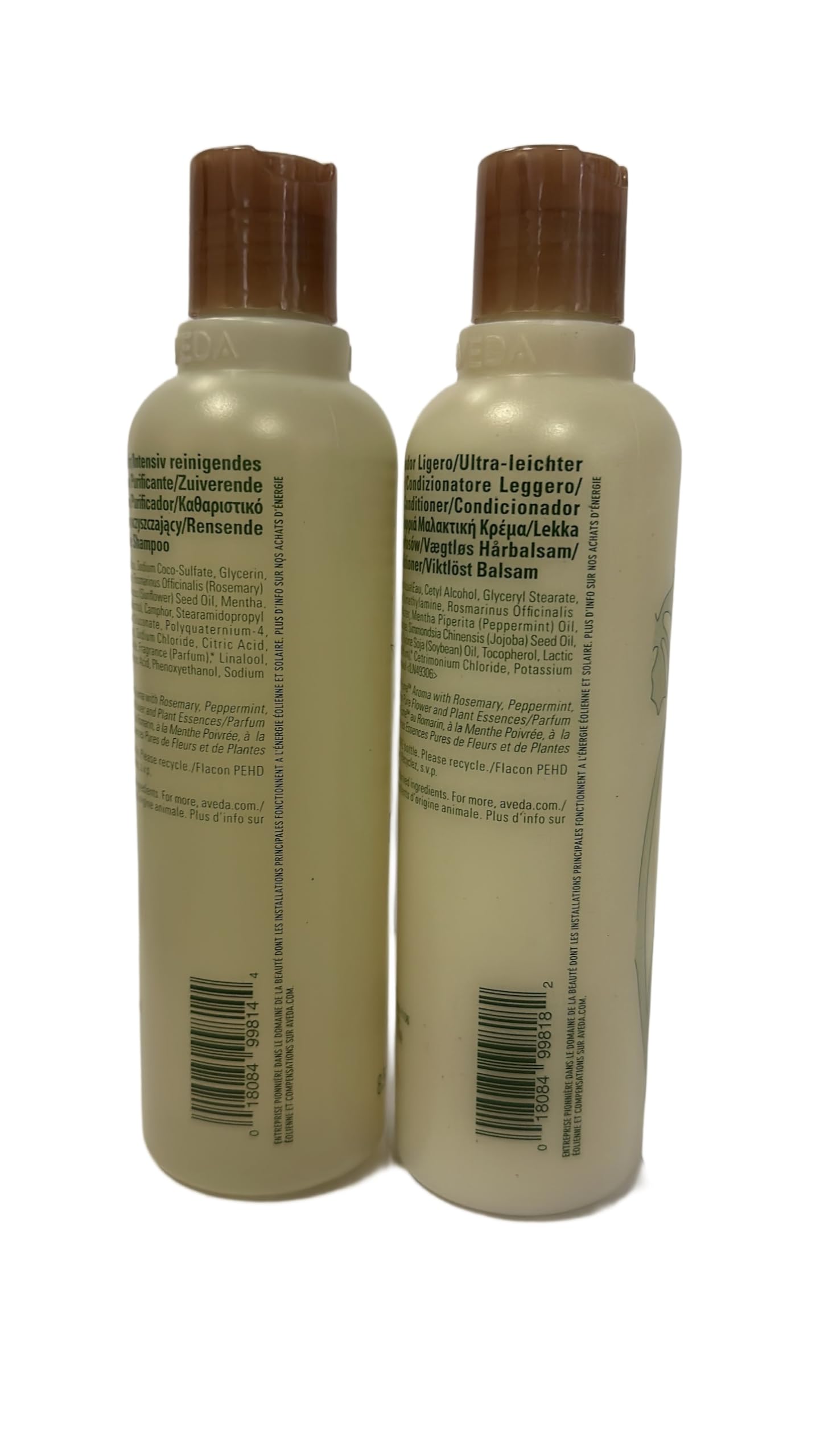 Aveda Rosemary Mint Shampoo & Conditioner Set - 8.5 oz Each for Hydrating & Refreshing Hair | Sulfate-Free & Vegan Hair Care Duo | Perfect for Daily Use & Scalp Revitalization