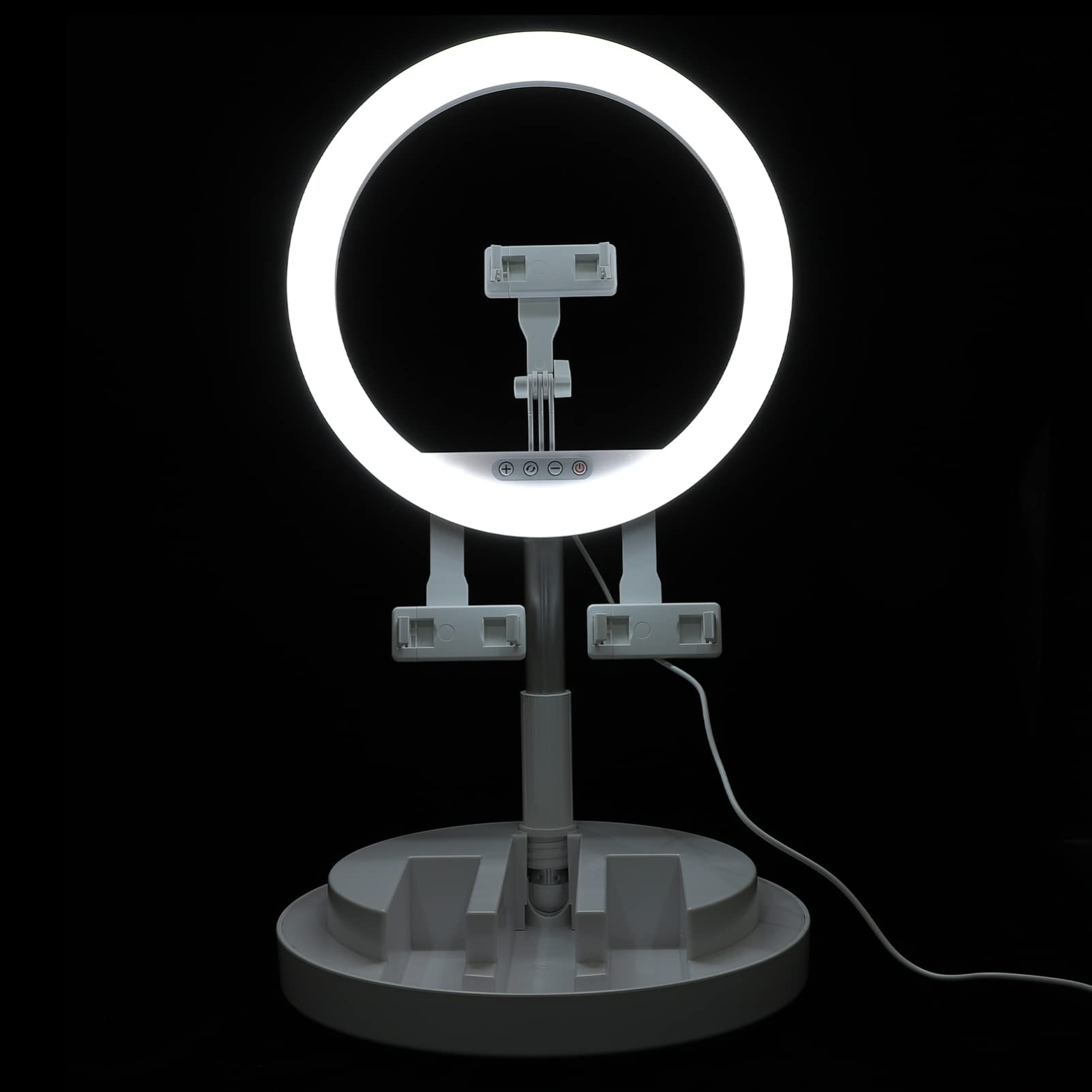 Gatuida Selfie Ring Light with Phone Holder - 3 Lighting Effects for Live Streaming & Makeup