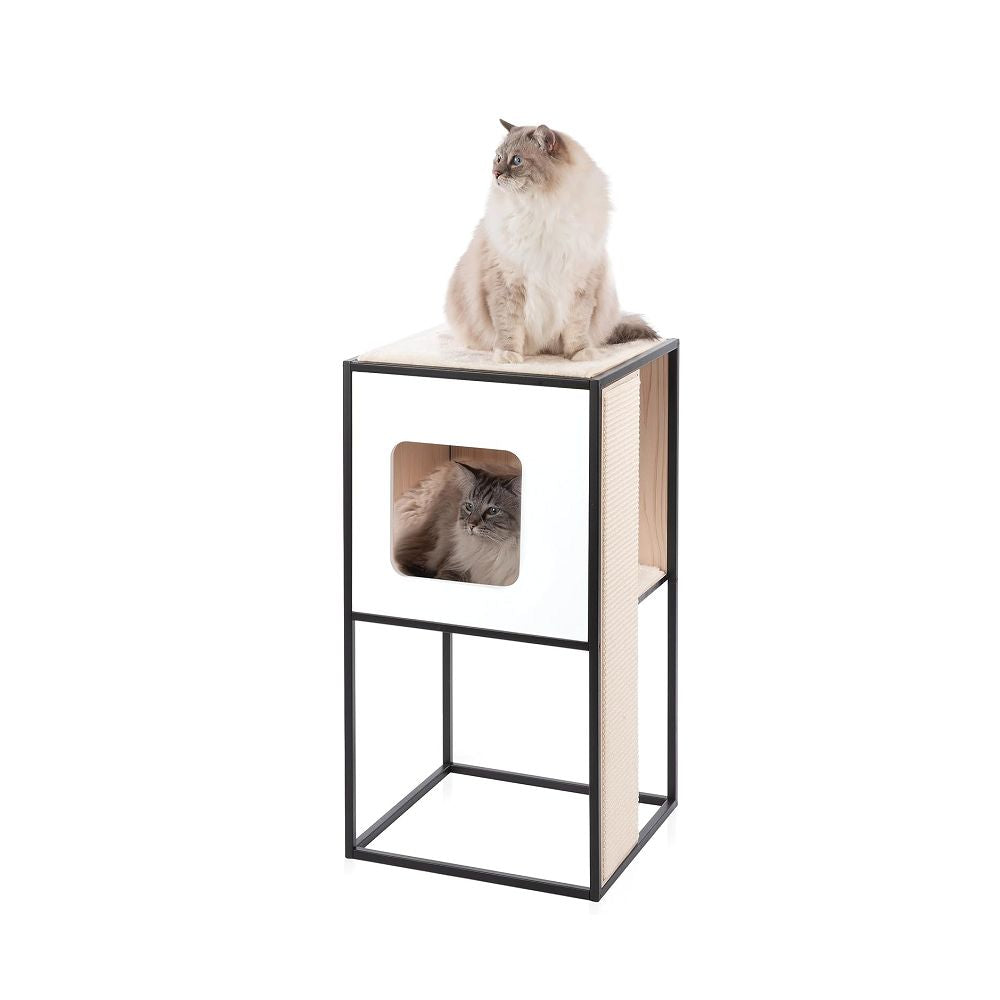 Premium Cat Scratching Post for Indoor & Outdoor Use - Durable Patio Cat Tree with Sisal Rope for Clawing, Scratching & Play - Perfect for Backyard, Balcony & Home Decor