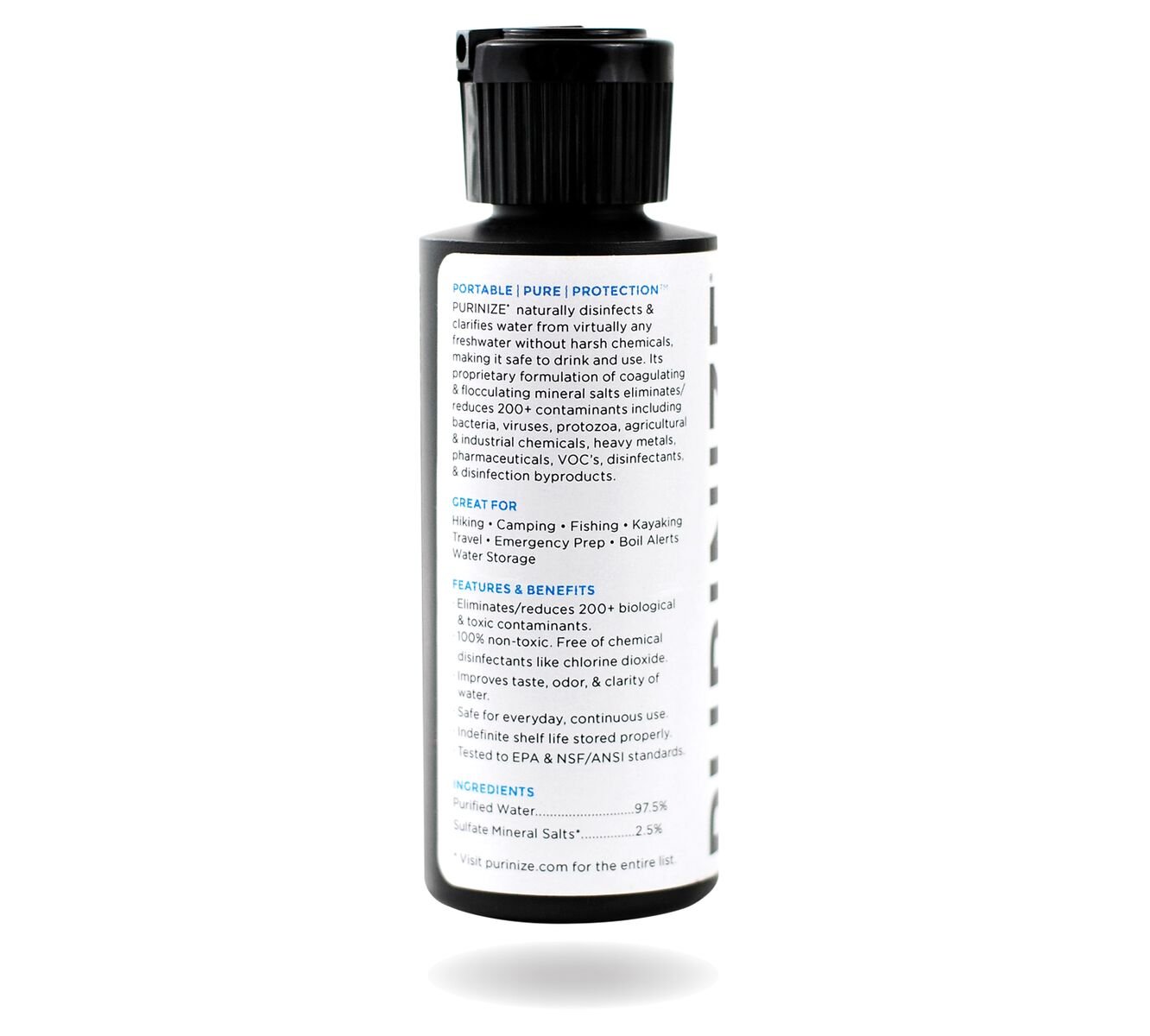 The Best Patented Natural Water Purifier - Chemical-Free Camping & Survival Solution for Outdoor Adventures and Emergency Preparedness