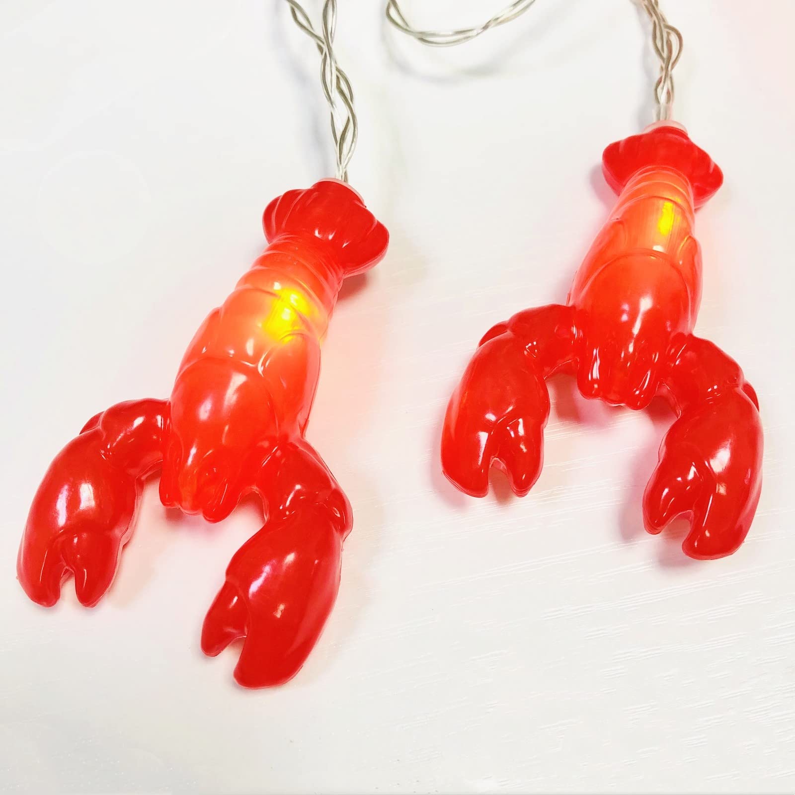 Battery Operated Lobster String Lights - 20 LED Fairy Night Lamp for Summer Camping, Wedding, Birthday, Bedroom & Home Decor (3m/20led) | Perfect for Outdoor Parties, Garden Decorations & Cozy Indoor Ambiance