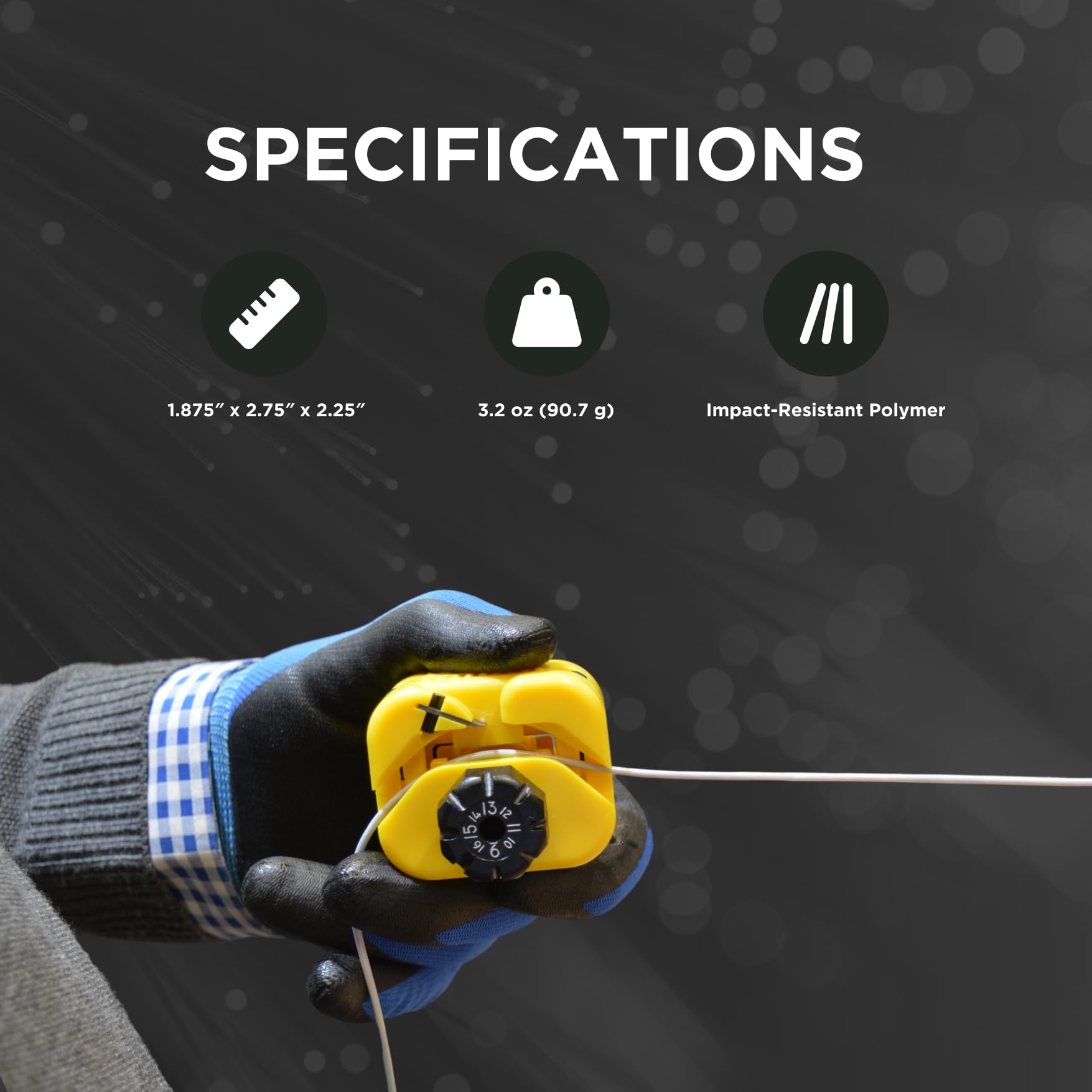 Miller MSAT 16 Midspan Fiber Access Tool with Pouch - Professional Cable Stripper for Technicians & Electricians - Lightweight 3.2-Oz Wire Stripping Tool - Ideal for Fiber Optic Installation & Network Maintenance