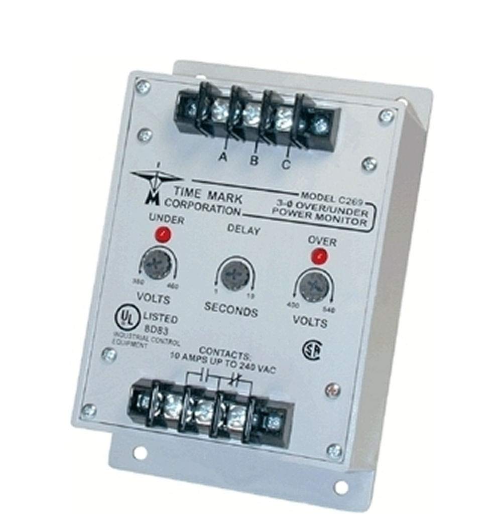 C269 Three Phase Voltage Monitor Relay - Industrial Grade Protection for Motors, Pumps & HVAC Systems | Perfect for Factories, Warehouses & Commercial Buildings