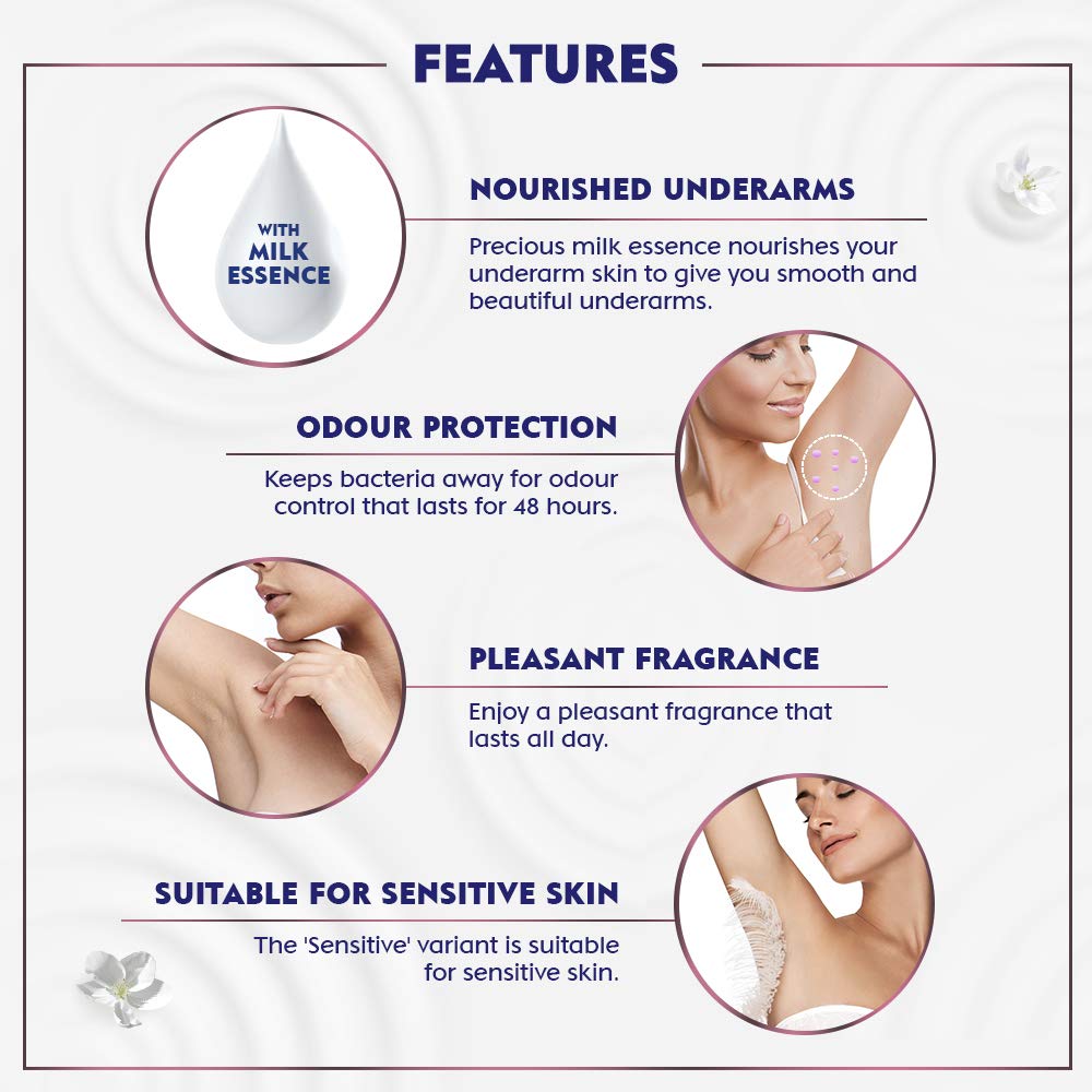 Nivea Sensitive Roll On Deodorant for Women - 40ml | Gentle & Effective Protection | Perfect for Daily Use & Sensitive Skin