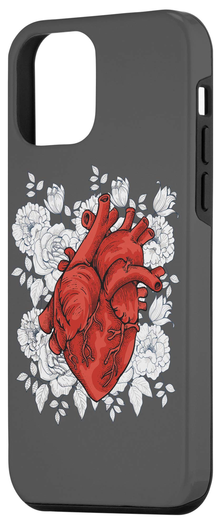 iPhone 12 Mini Case with Anatomical Heart Design - Arteries & Veins Illustration | Perfect for Medical Students, Doctors & Science Lovers (Compatible with iPhone 12 Mini)