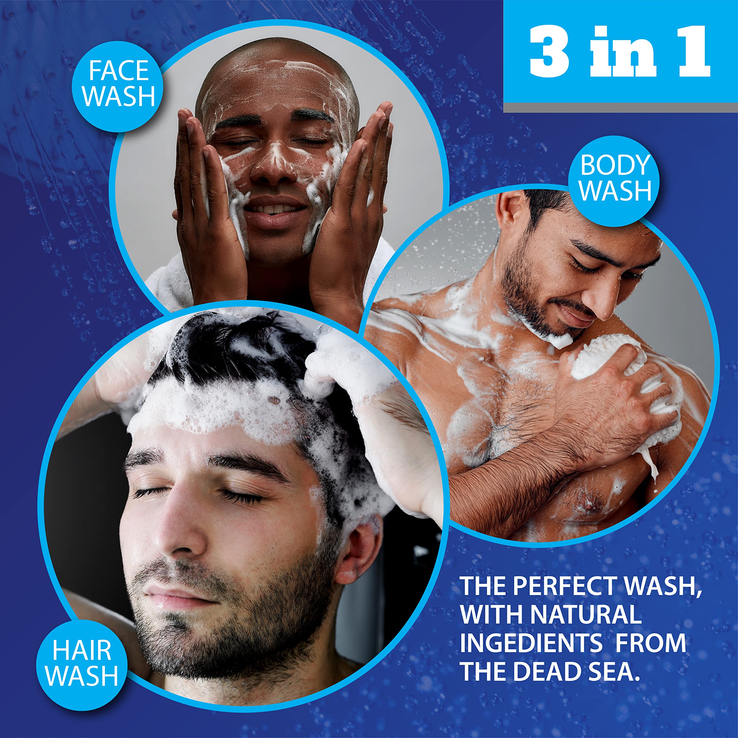 Dead Sea Mineral Body Wash Trio Set - Hydrating & Nourishing for Dry Skin | Perfect for Shower, Spa & Daily Skincare Routine
