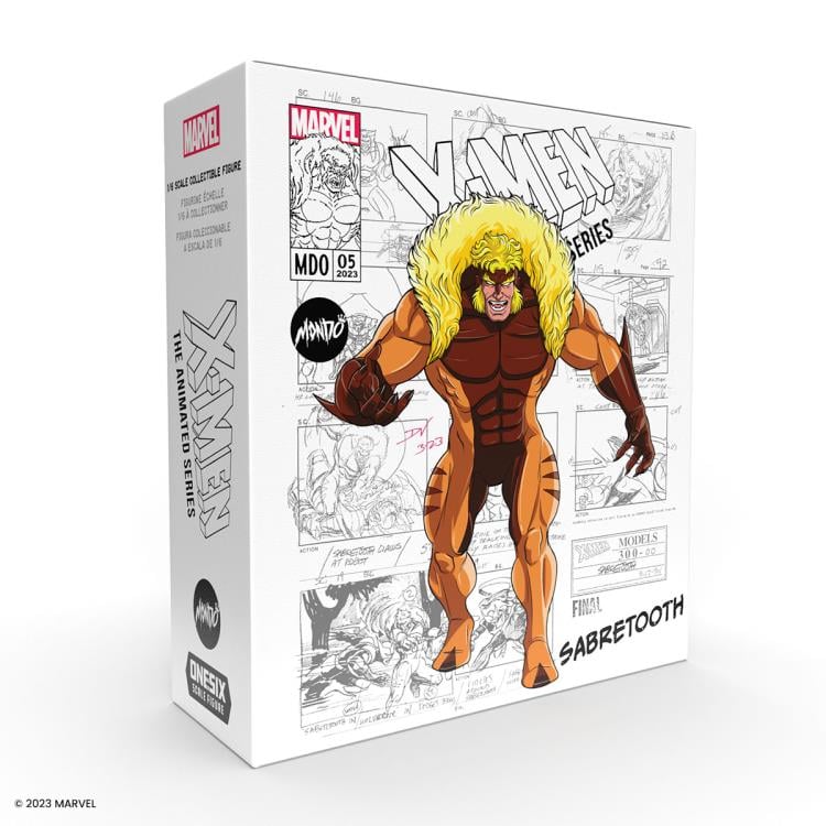 X-Men The Animated Series Sabretooth 1/6 Scale Collectible Action Figure - Perfect for Marvel Fans, Display & Comic Book Collections
