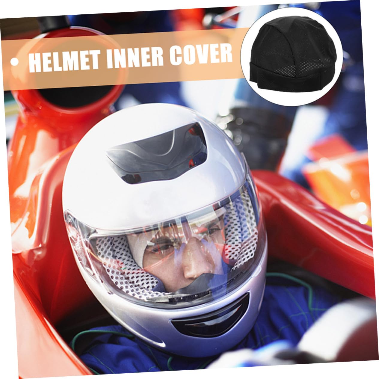 Yardwe 4 Pack Cycling Helmet Liners for Adults - Breathable Spandex Bike Helmet Hat Inserts for Men & Women - Perfect for Road Biking, Mountain Cycling & Outdoor Sports