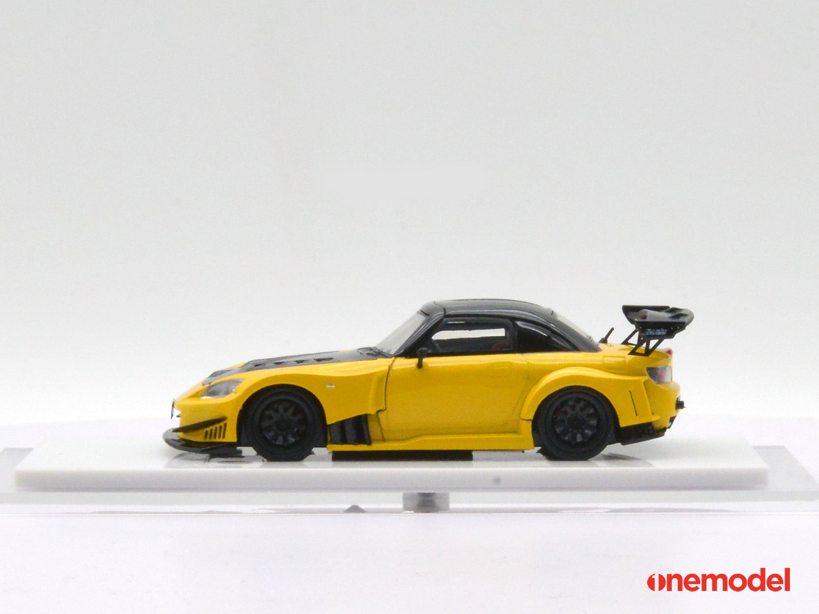1:64 Scale Honda S2000 J's Racing Diecast Model Car - Yellow Collectible Toy for Display & Racing Enthusiasts | Perfect for Car Collections, Desk Decor, and RC Racing Scenes