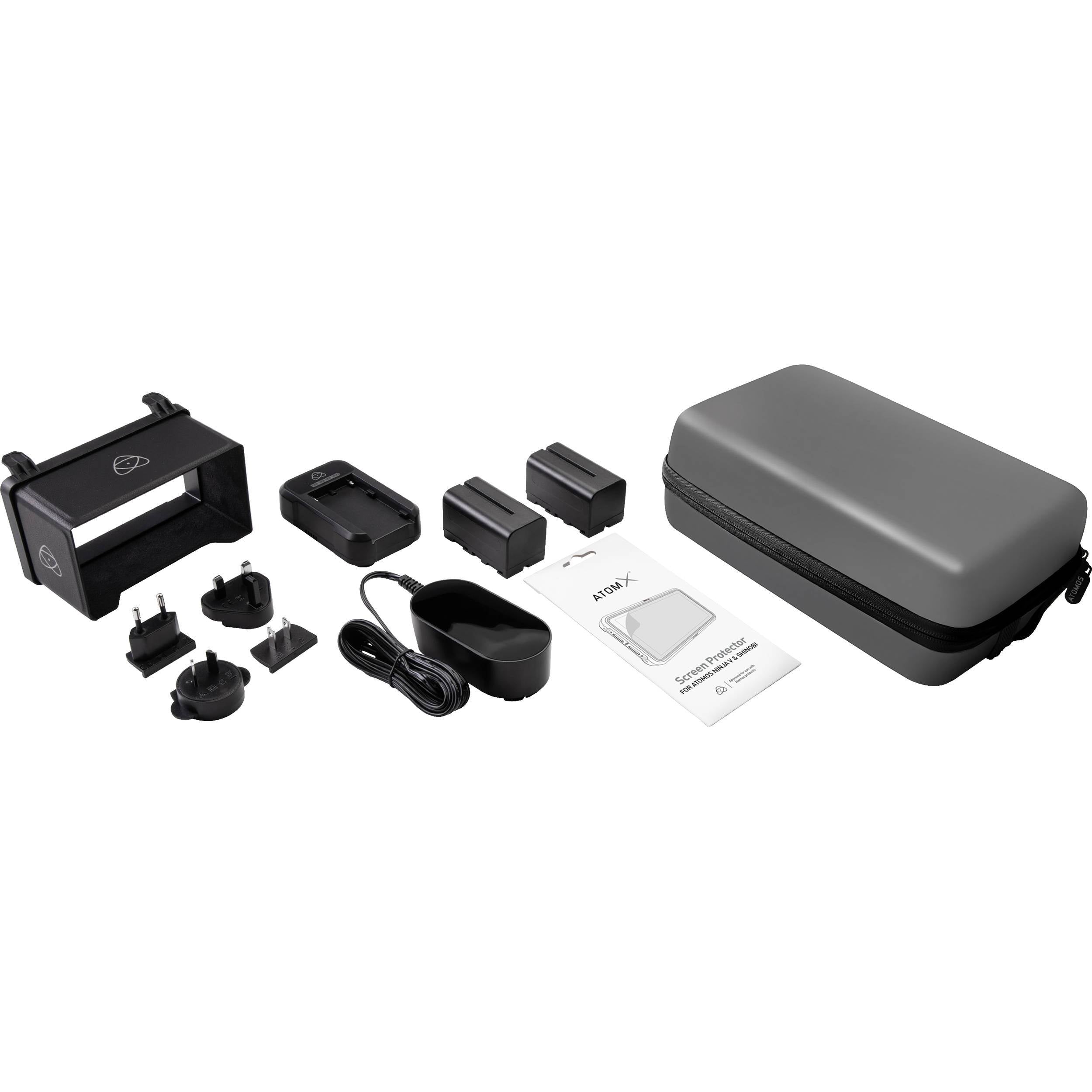 Atomos 5-in-1 Accessory Kit for Shinobi, Shinobi SDI & Ninja V Monitor - Professional Camera Monitor Accessories for Filmmaking, Vlogging & Live Streaming