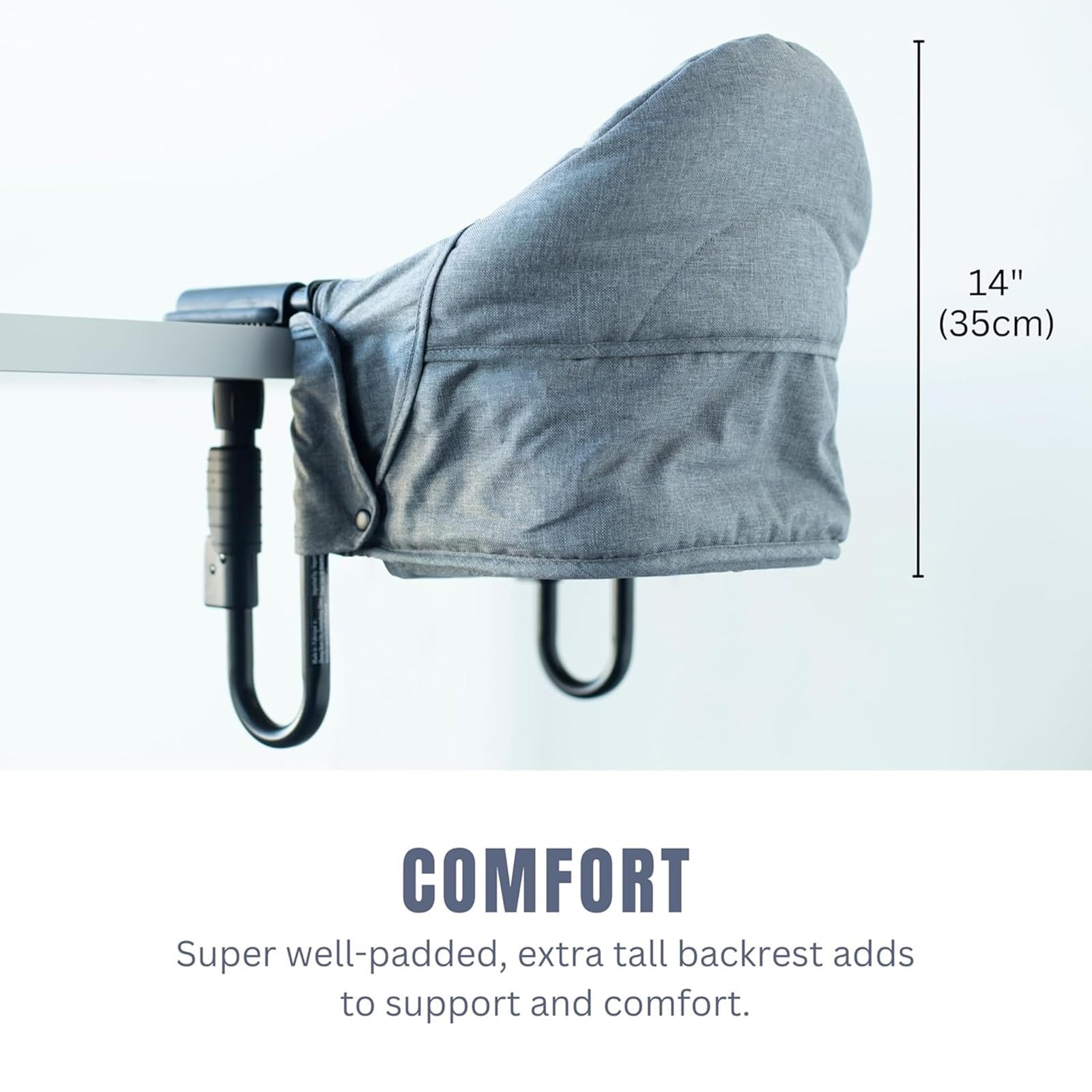 **Portable Clip-On High Chair for Toddlers with Safety Straps – Baby Feeding Seat for Home & Travel – Perfect for Dining, Restaurants, and Outdoor Use**