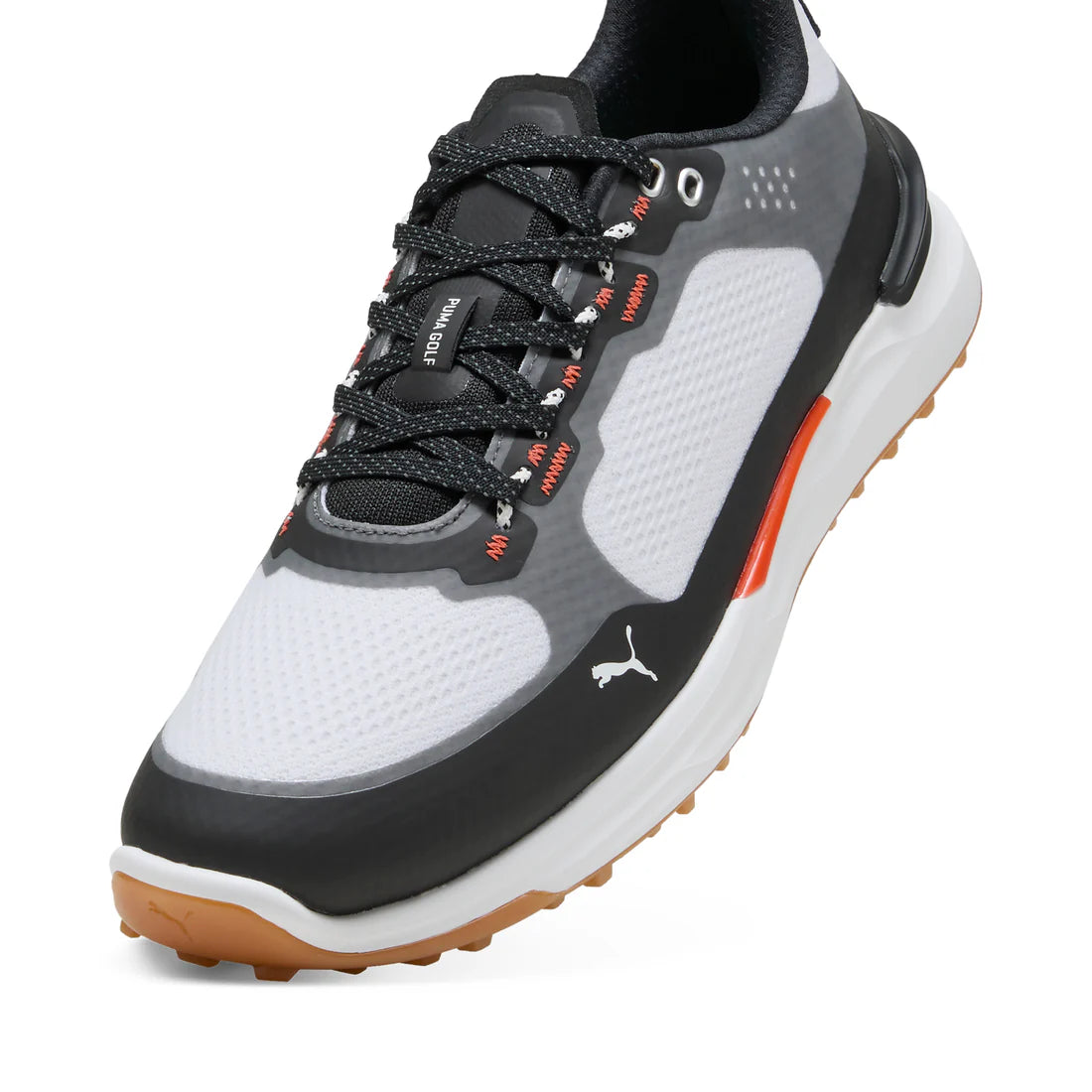 Puma Ignite Elevate X Spikeless Golf Shoes for Men - White/Black - Comfortable & Durable Spikeless Golf Shoes for Driving Range & Course Play