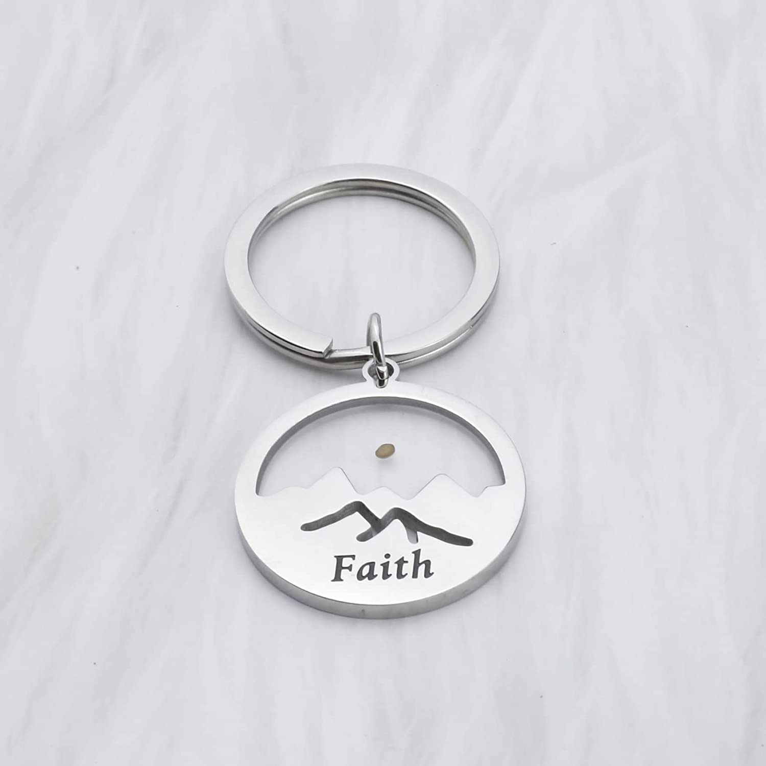 Mustard Seed Keychain - Inspirational Christian Jewelry & Religious Gift for Faith, Hope & Encouragement - Perfect for Daily Wear, Bible Study & Prayer