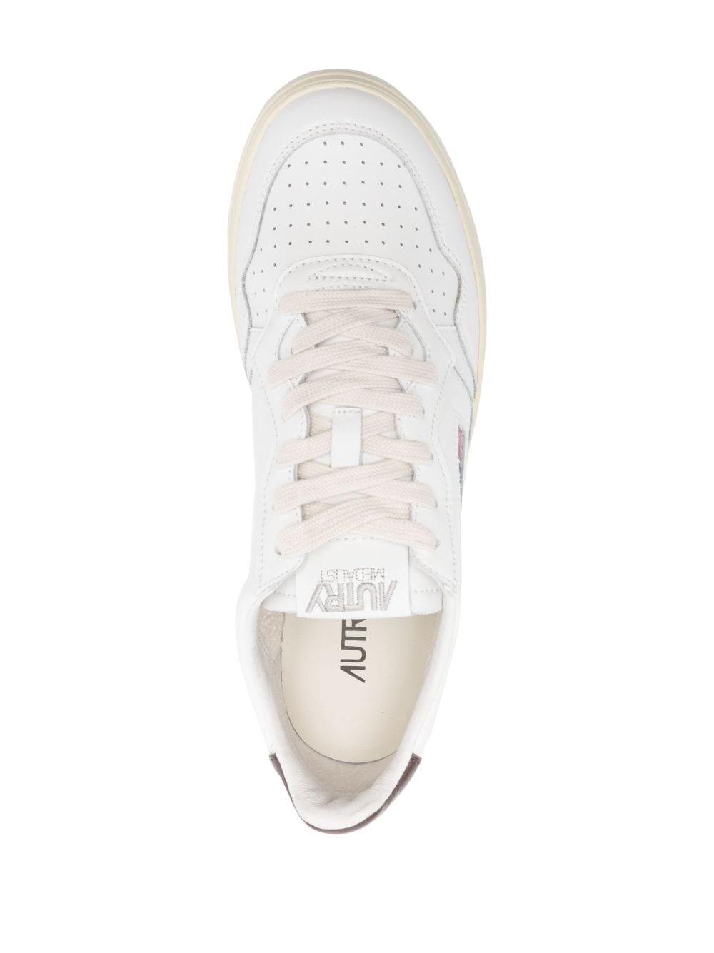 **AUTRY Brown Leather Sneakers for Men & Women - Comfortable Retro Style Shoes for Walking, Running & Casual Wear**