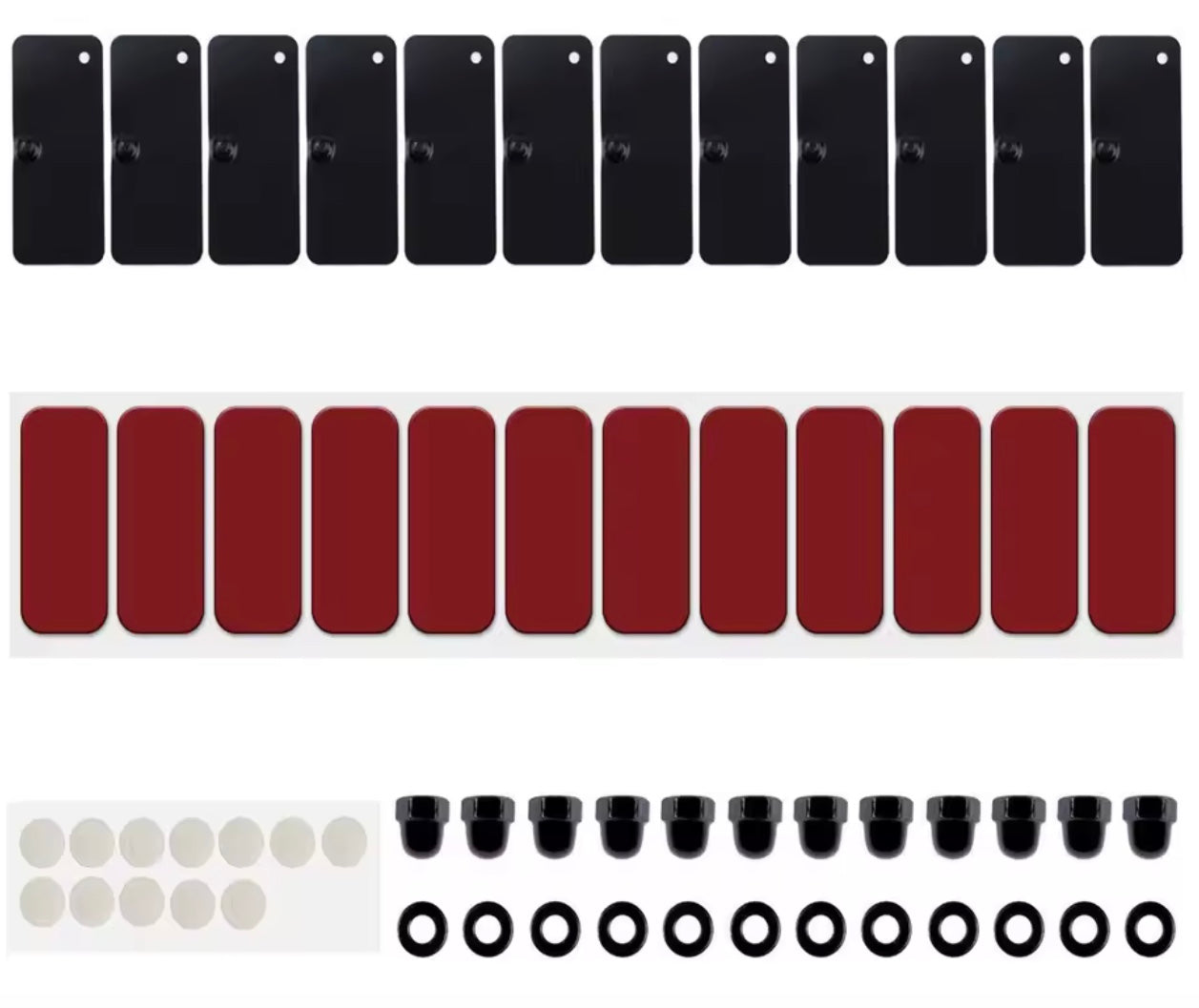 Rear Window Louver Hardware Installation Kit - Universal Fit for Cars & Trucks - Easy DIY Install - Perfect for Street Racing & Custom Car Shows