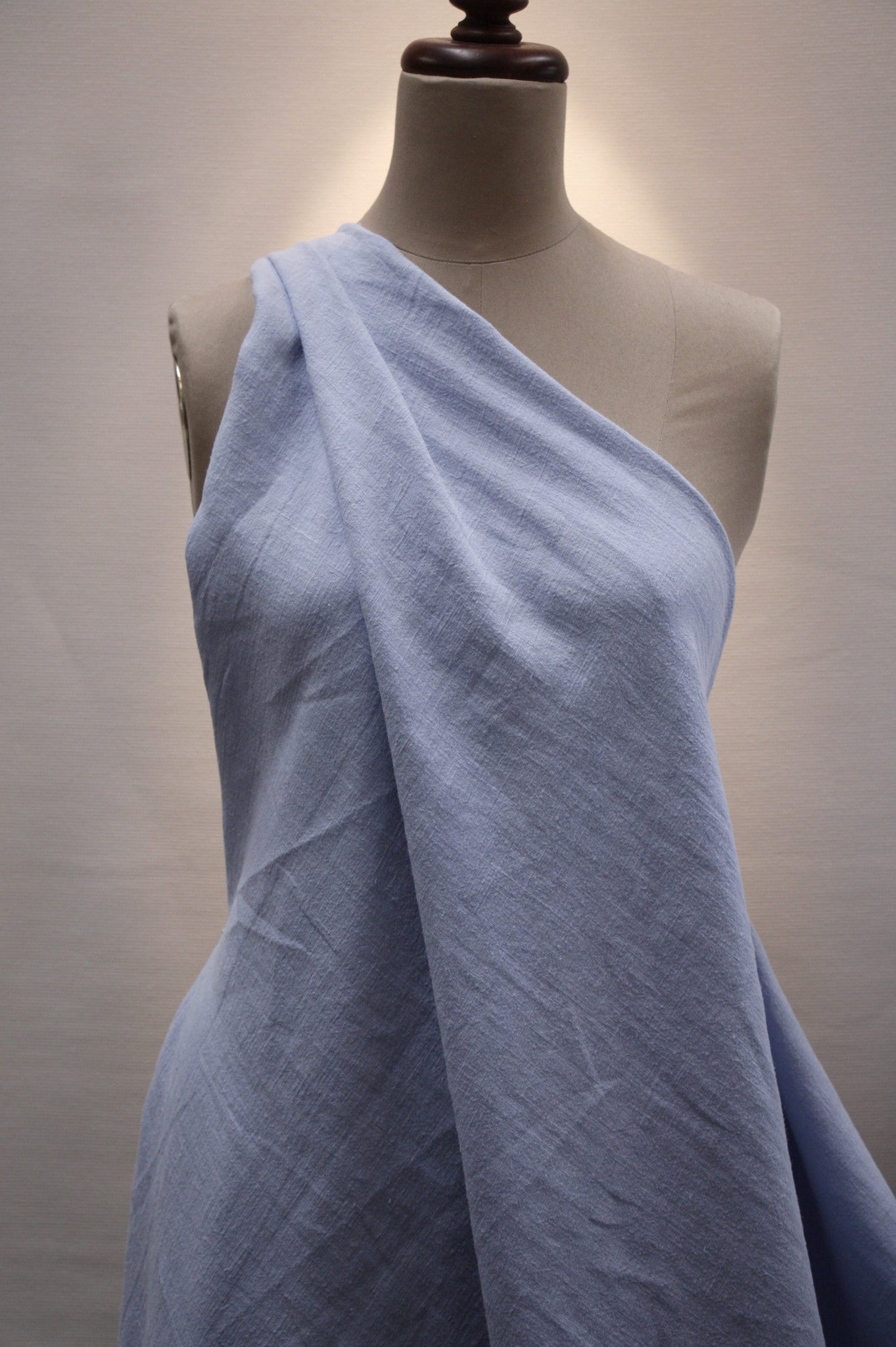 Soft Baby Blue Pebble Wash Linen Fabric - Perfect for DIY Home Decor, Clothing & Craft Projects