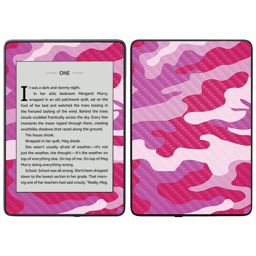 MightySkins Carbon Fiber Skin for Amazon Kindle Paperwhite 2018 (10th Gen) - Arctic Camo Design | Waterproof Protective Cover with Durable Textured Finish | Easy to Apply & Remove | Made in USA | Perfect for Travel, Reading Outdoors & Everyday Use