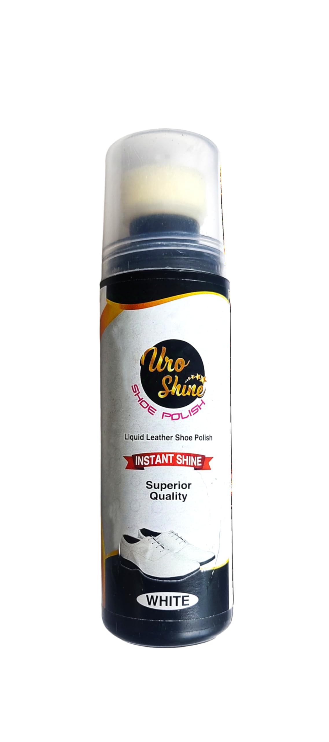 Uro Shine White Shoe Polish - 100ml (Pack of 1) | Premium Leather & Sneaker Cleaner | Restores & Protects Shoes for Men & Women | Perfect for Dress Shoes, Sneakers & Work Boots