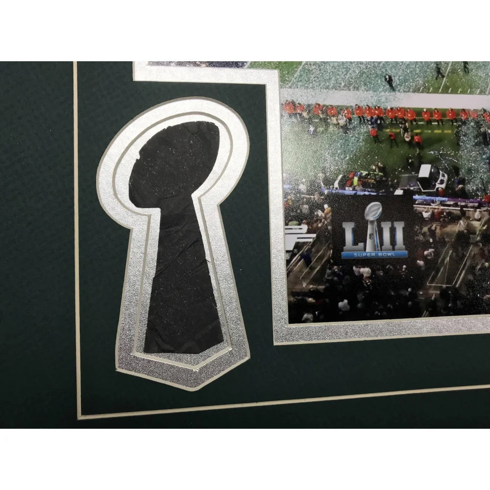 Philadelphia Eagles Super Bowl Champions Authentic Confetti Framed 16x20 Collage - Perfect for Eagles Fans, Sports Memorabilia Collectors & Man Cave Decor