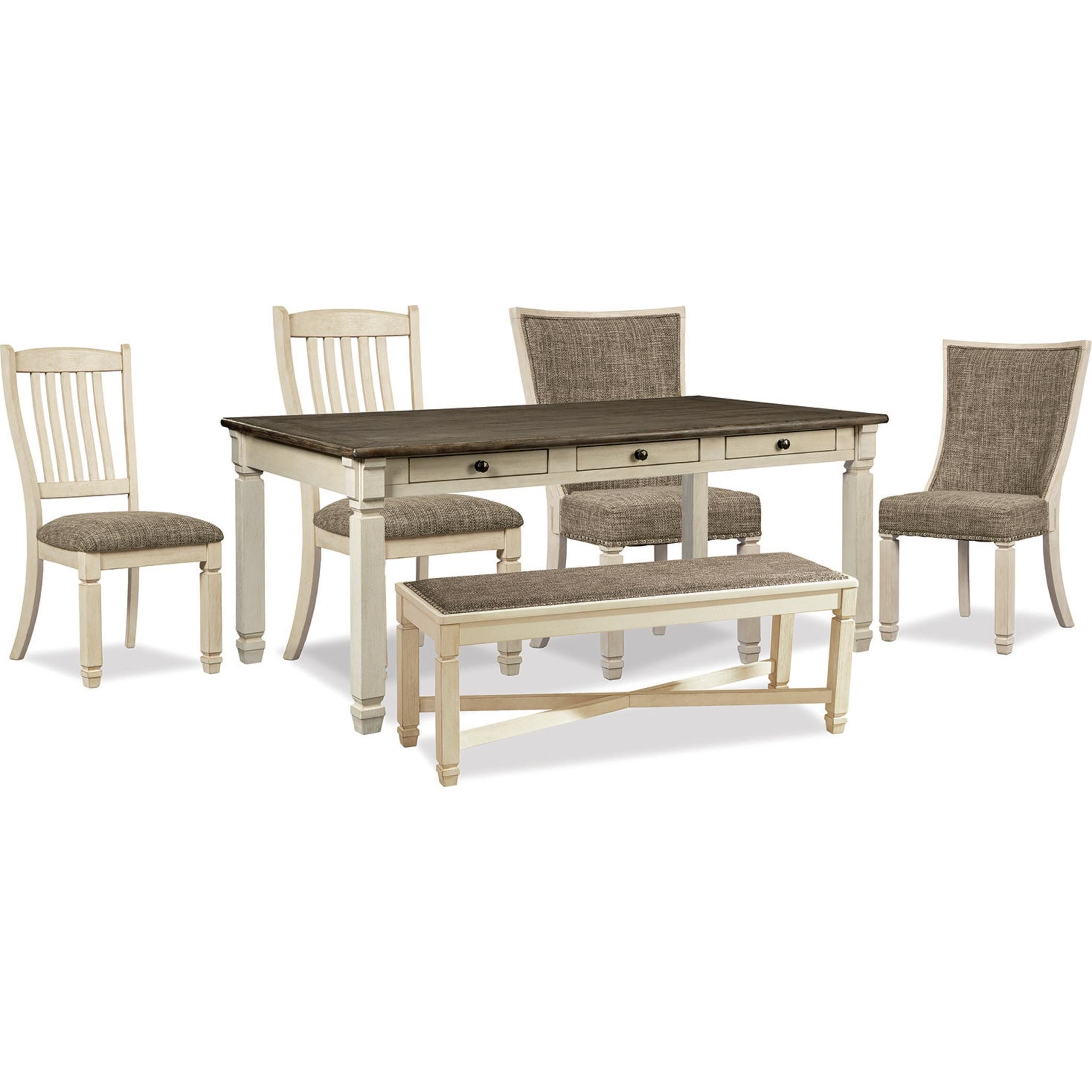 Bolanburg 5-Piece Dining Set - Modern Kitchen Table and Chairs for Small Spaces - Perfect for Apartments, Breakfast Nooks & Cozy Family Meals