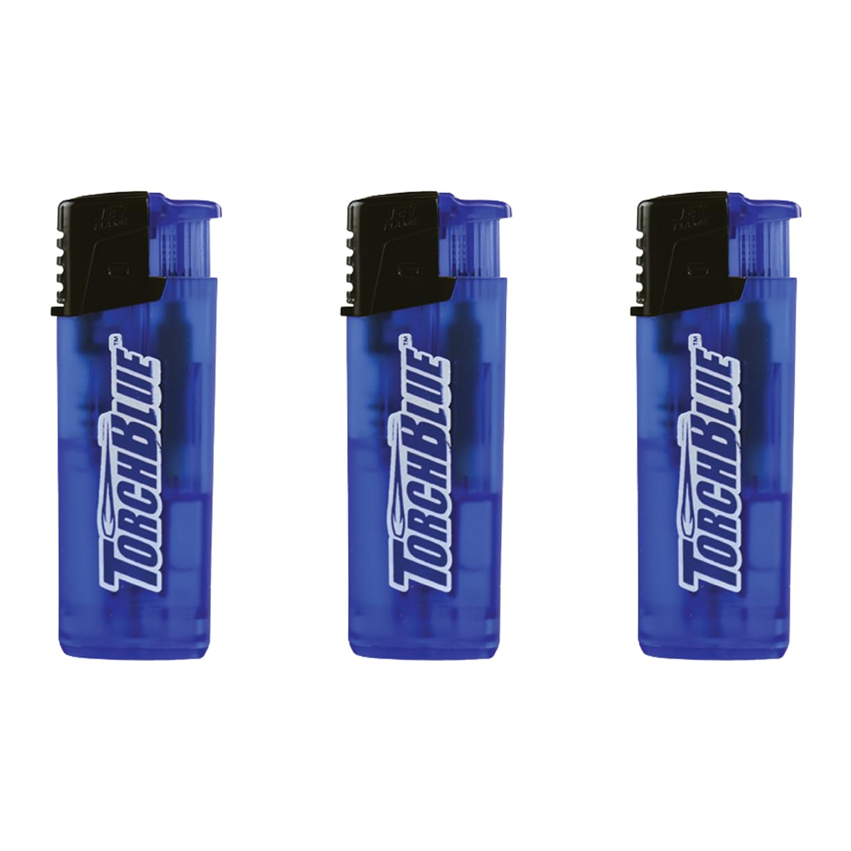 Refillable Jet Flame Lighter - Powerful Windproof Butane Lighter with Adjustable Flame (3-Pack) for Cigars, Camping, BBQ & Outdoor Use
