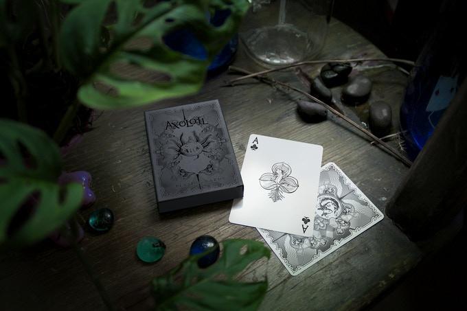 Premium Axolotl-Themed Playing Cards - Unique Collectible Card Deck for Game Nights, Magic Tricks & Gift Giving | Waterproof & Durable by Enigma Cards